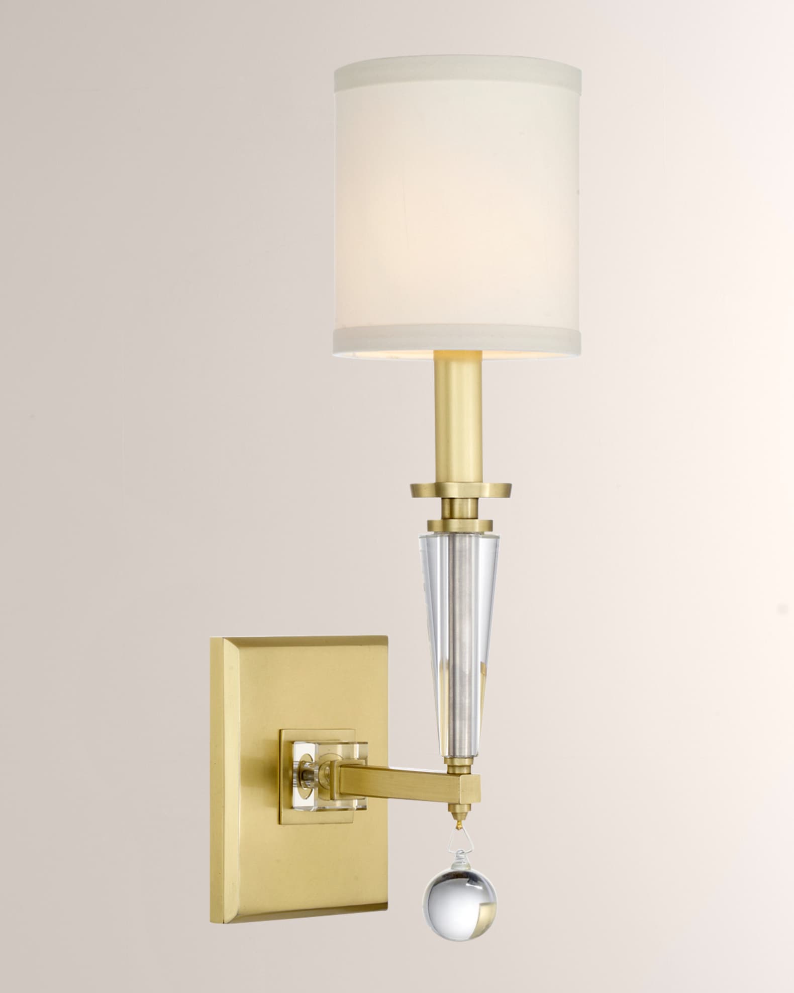 Crystorama Paxton 1-Light Nickel Sconce - Antique Gold