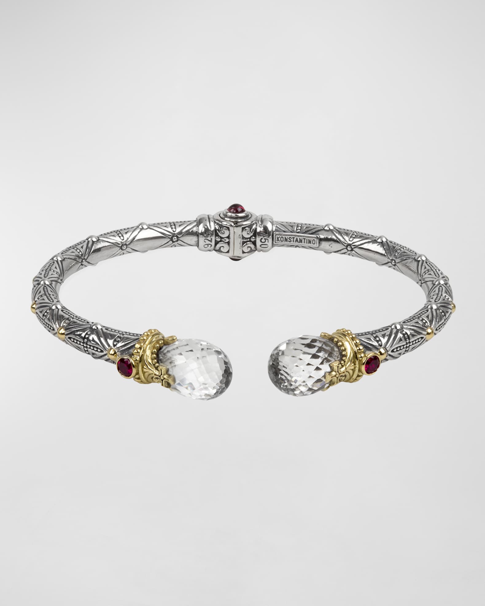 Pythia Crystal Corundum & Garnet Kick Cuff Bracelet 0