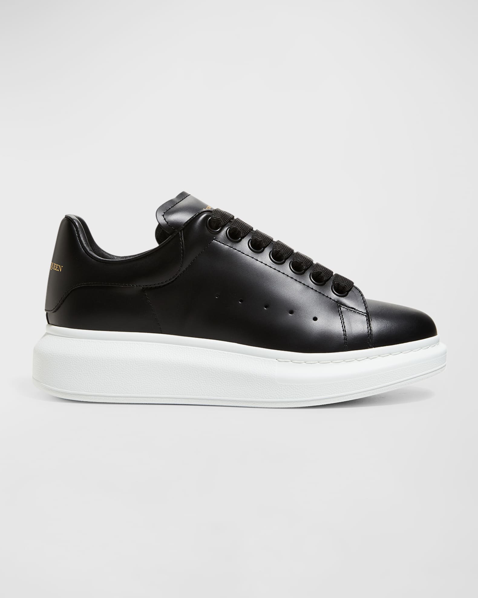 Alexander McQueen Oversized Sneakers, Black, Women&s, 8.5b / 38.5eu