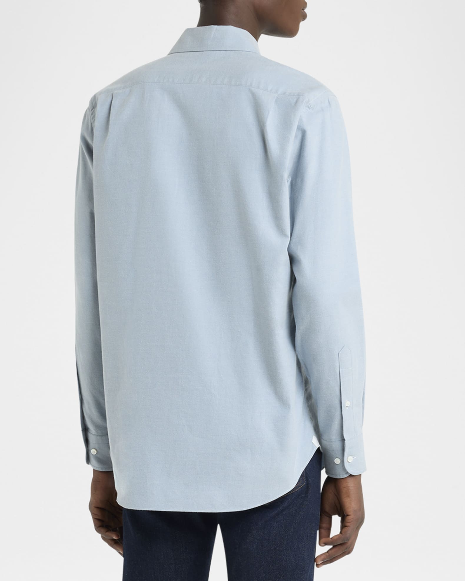 loro piana dress shirt Men's Navy Linen Button-Down soft cotton jersey styled with a fitted cut Loro Piana Ruby Stripe Shirt