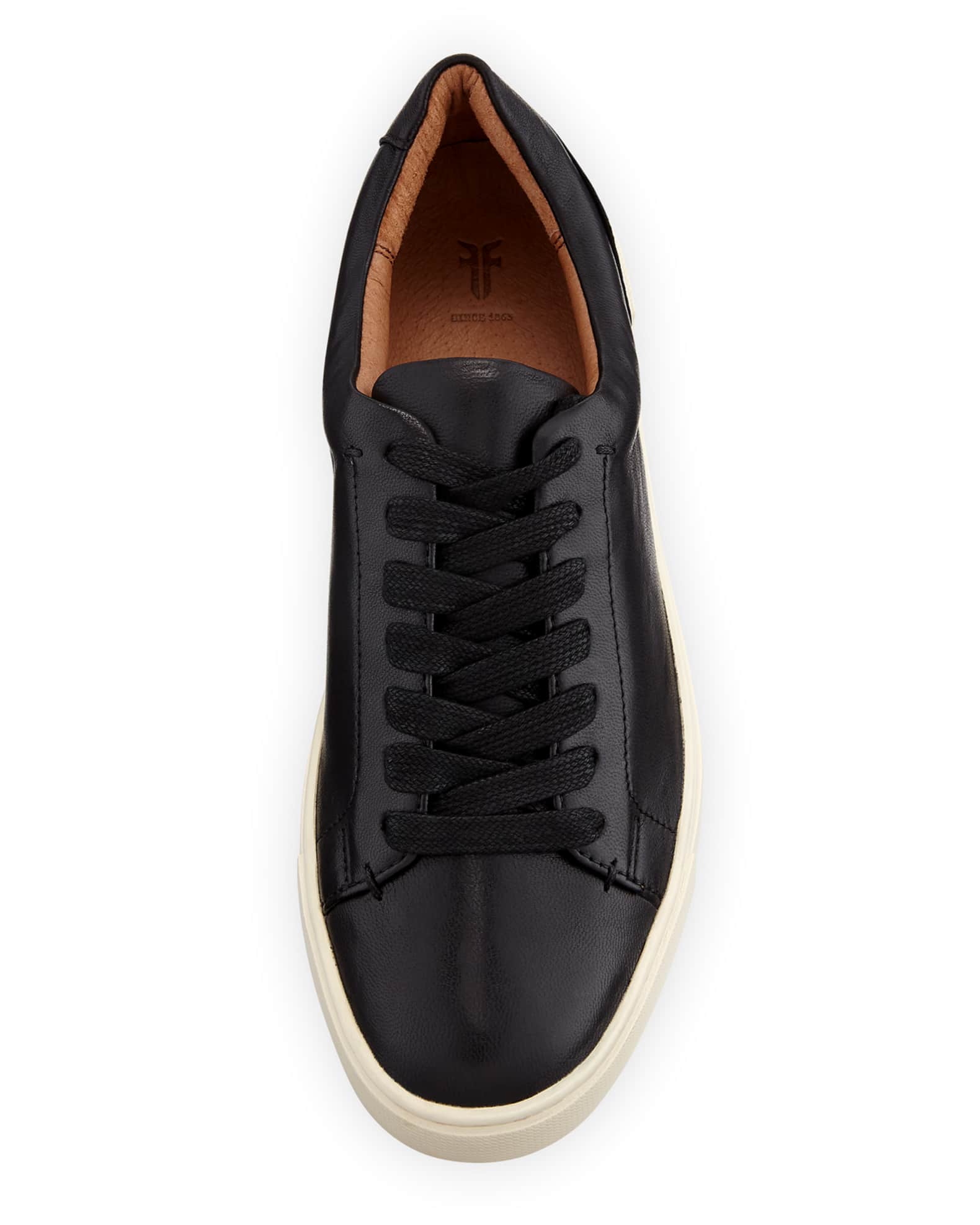 Frye Ivy Soft Leather Lace-Up Low-Top Sneakers | Neiman Marcus