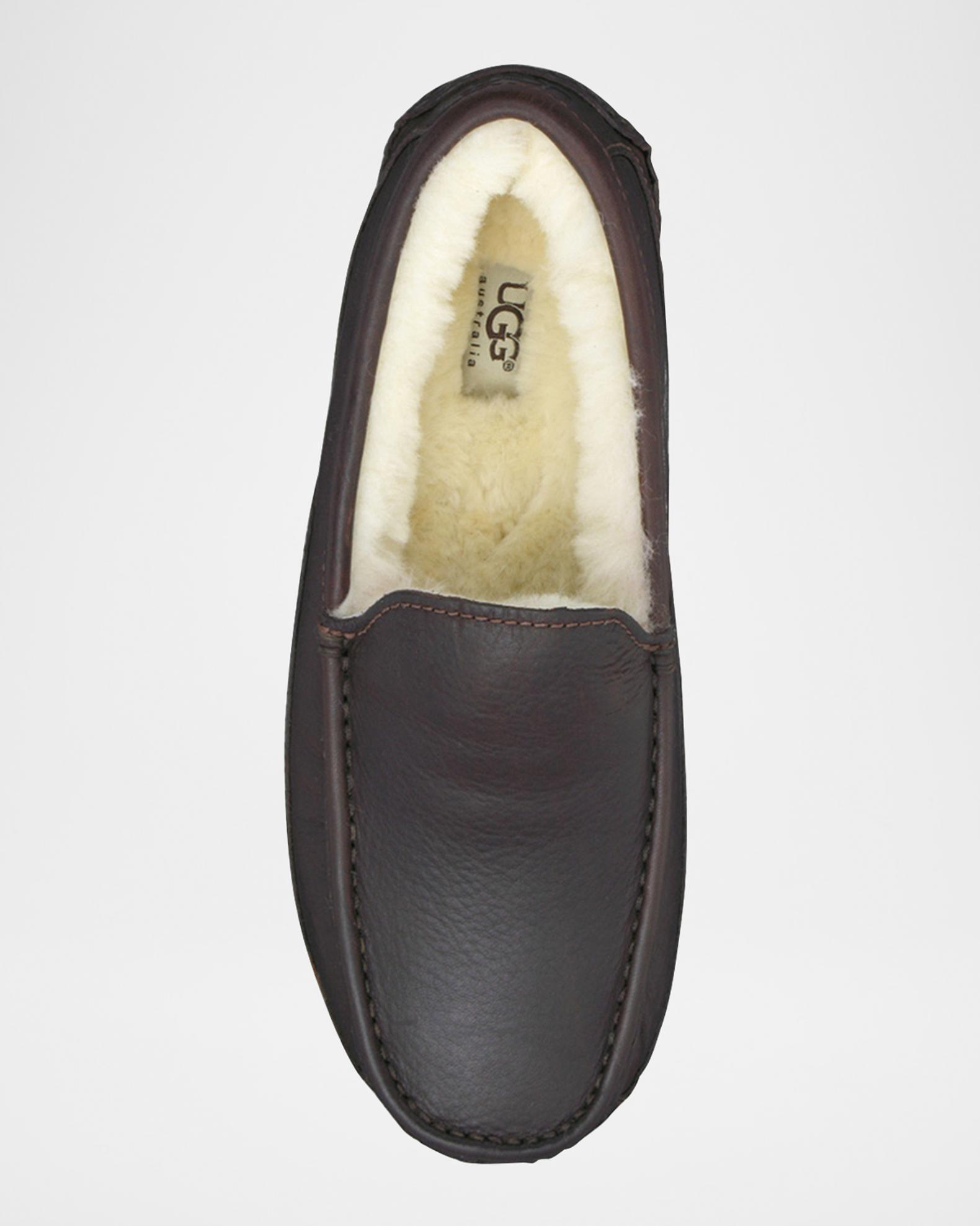 UGG Men\'s Ascot Waterproof Leather Slippers Ascot Slipper | UGG main image 3