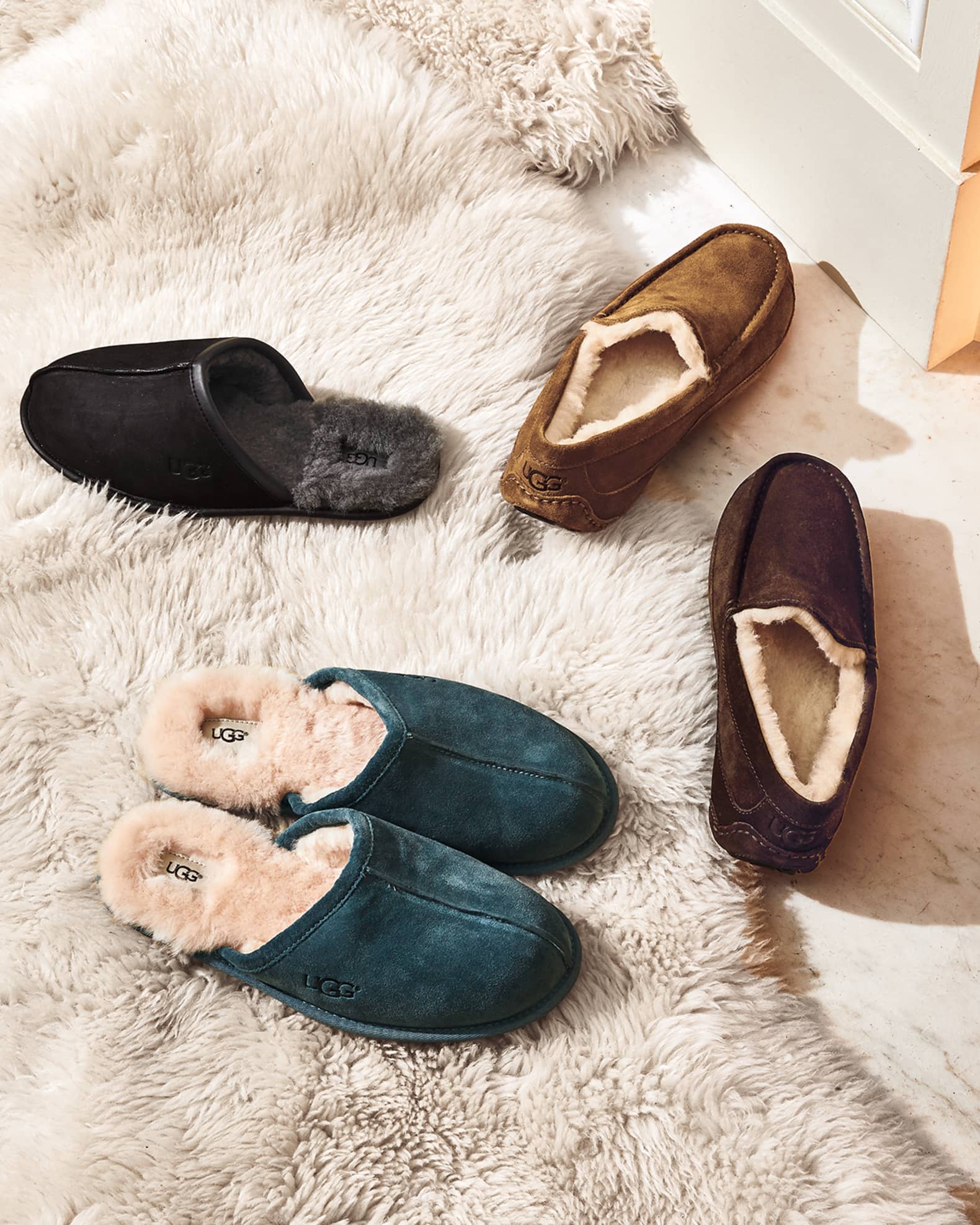 UGG Men s Scuff Shearling Mule Slipper Neiman Marcus