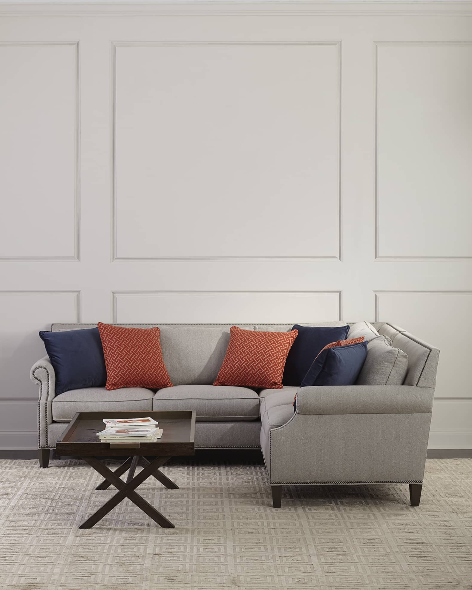 Jennifer Right Sofa Return Sectional and Matching Items Neiman Marcus