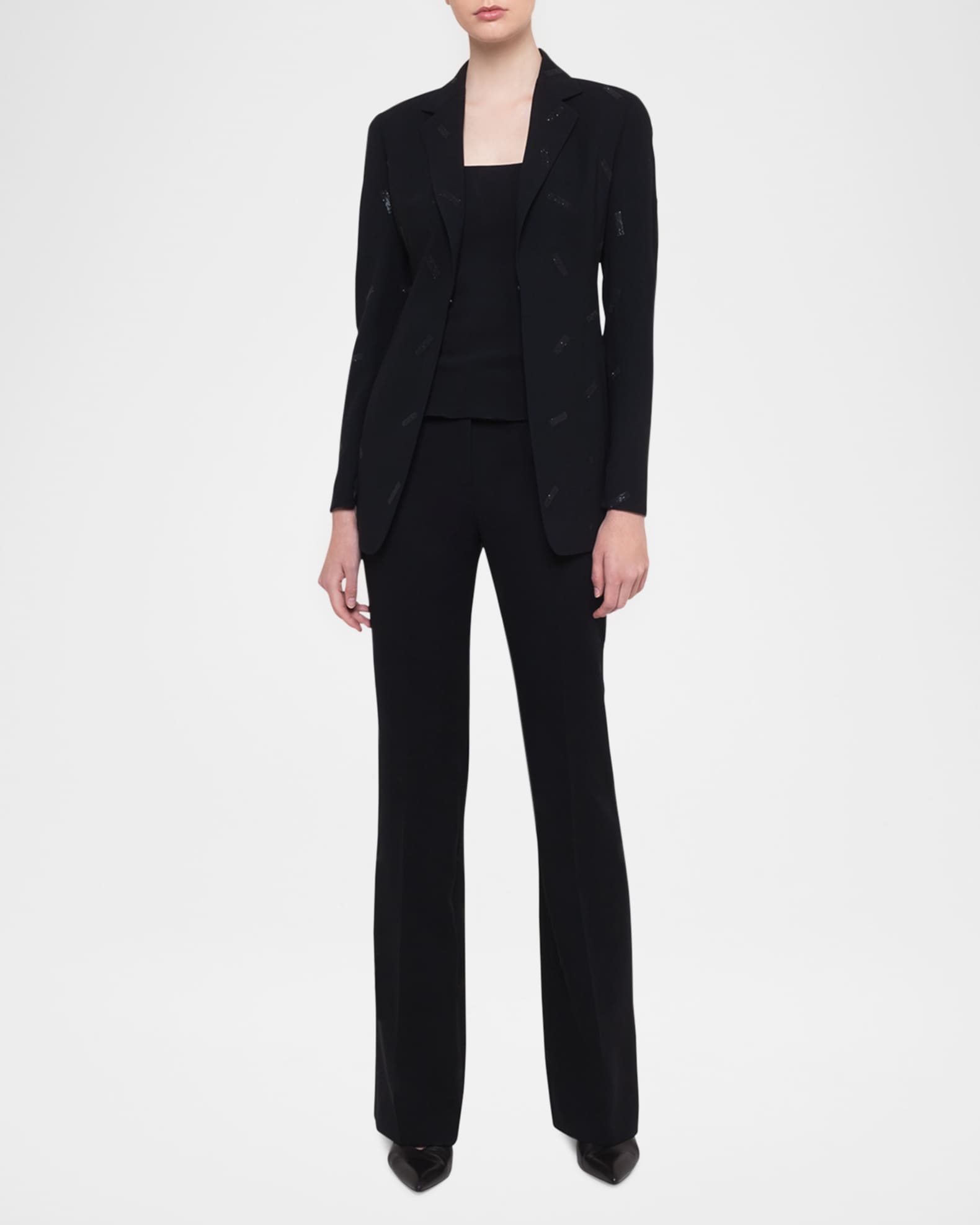 Odette Long Wool Blazer Jacket 1