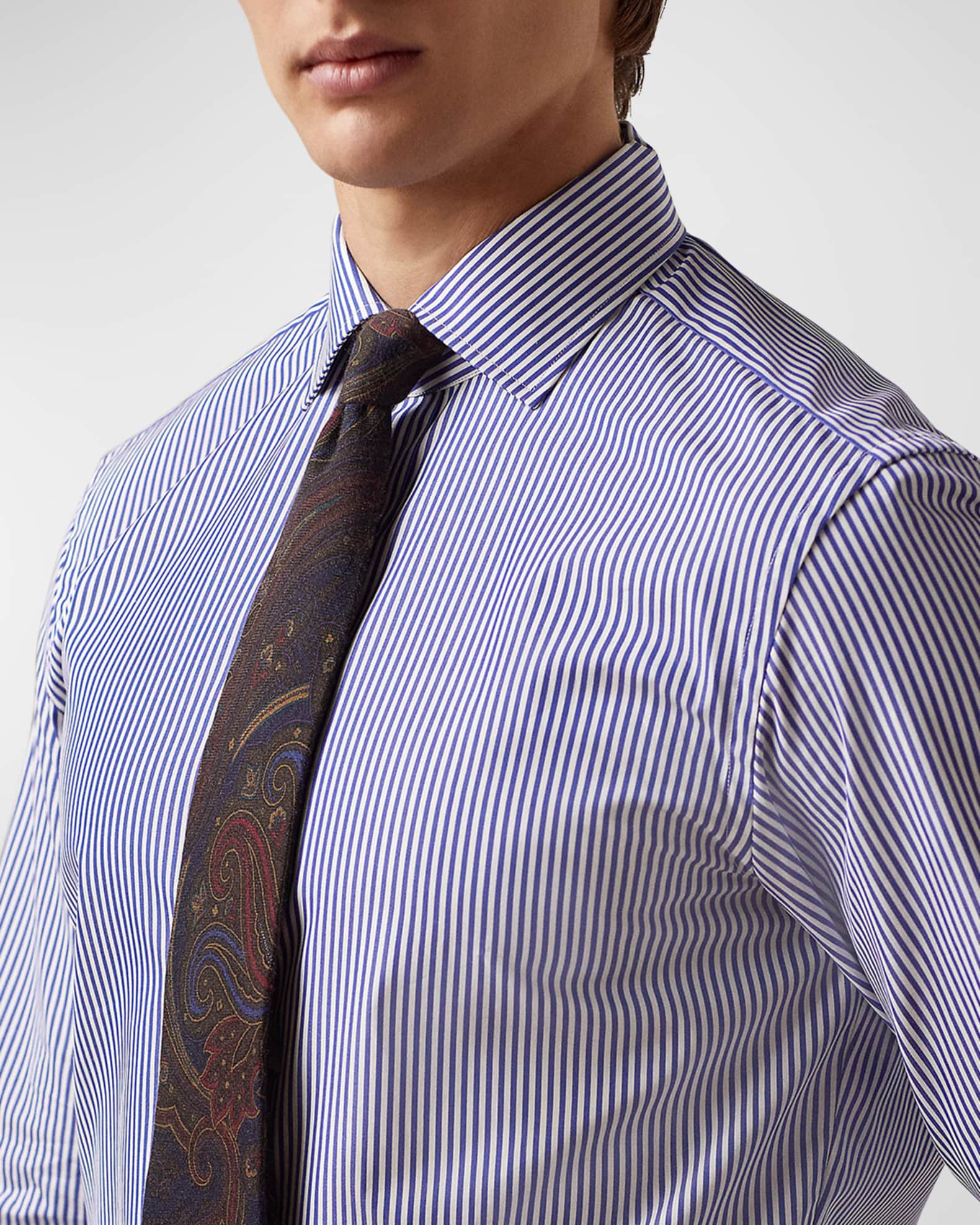 Ralph Lauren Purple Label Men s Aston Bengal Striped Dress Shirt Neiman Marcus