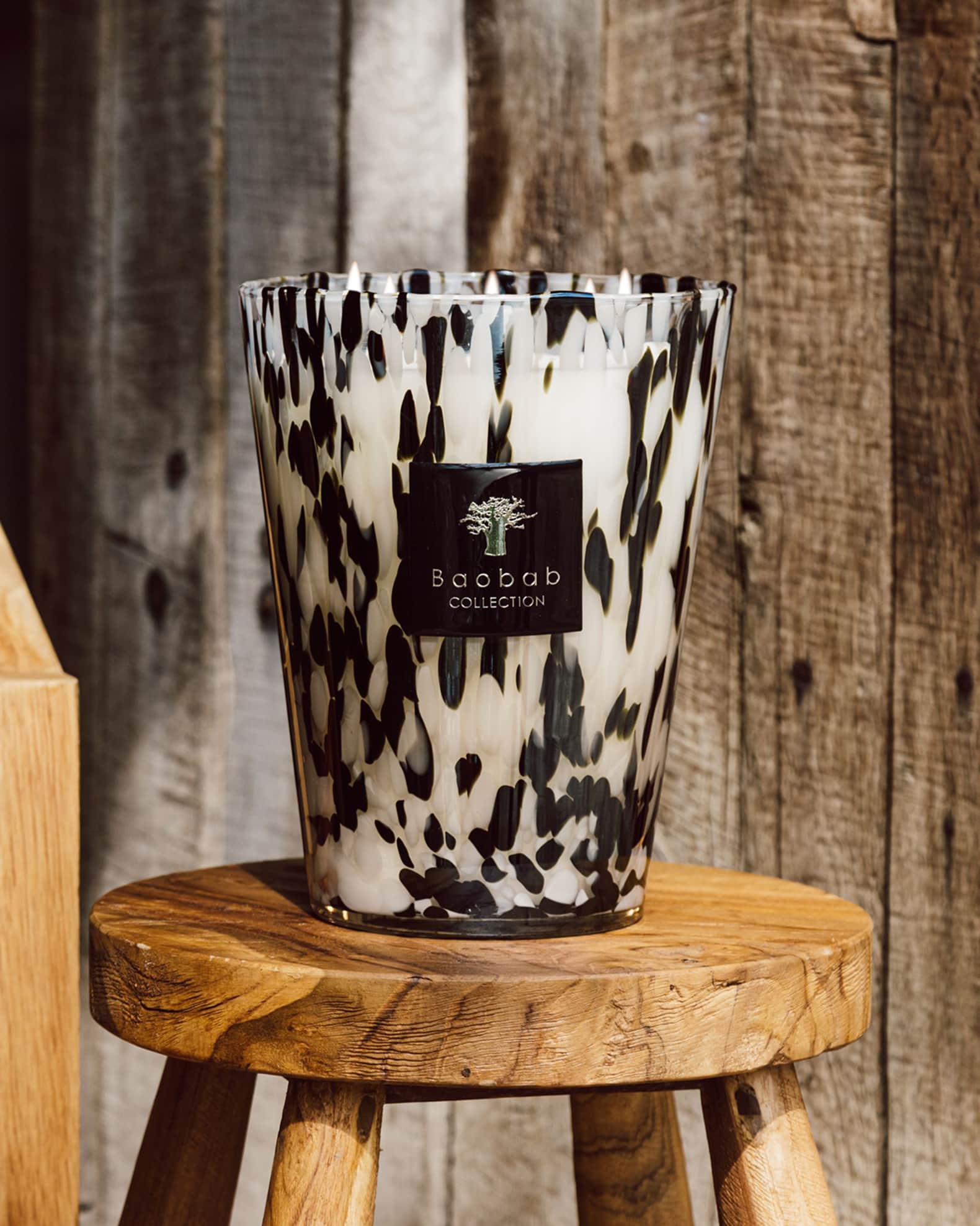 Baobab Collection Black Pearls Scented Candle, 6.3" Neiman Marcus