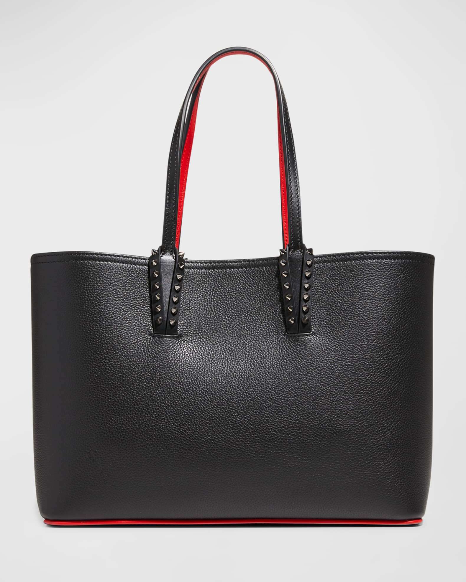 Christian Louboutin Cabata Small Tote in Grained Leather | Neiman Marcus