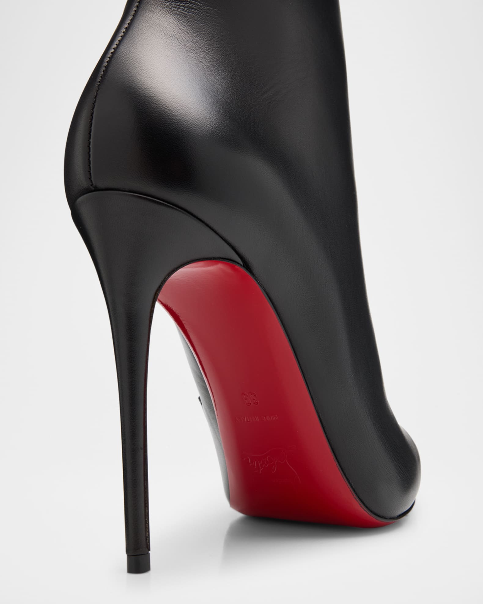 Christian Louboutin So Kate Calfskin Red Sole Booties Neiman Marcus