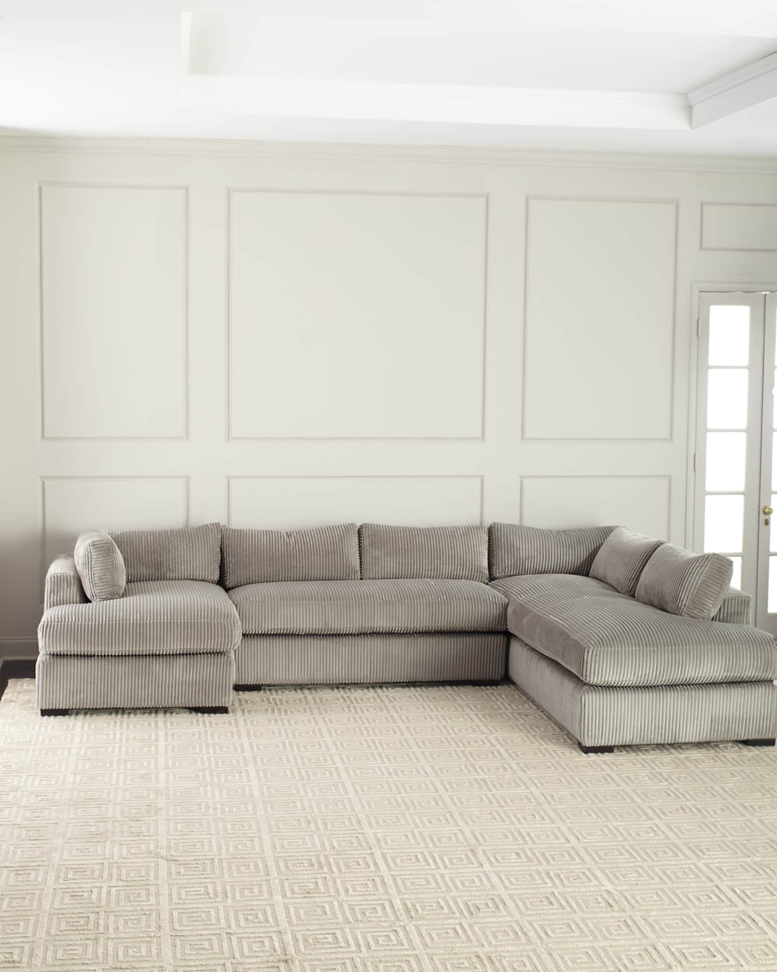 Mitchell Upholstered Sectional Sofa (Right Facing) 136.5" 0