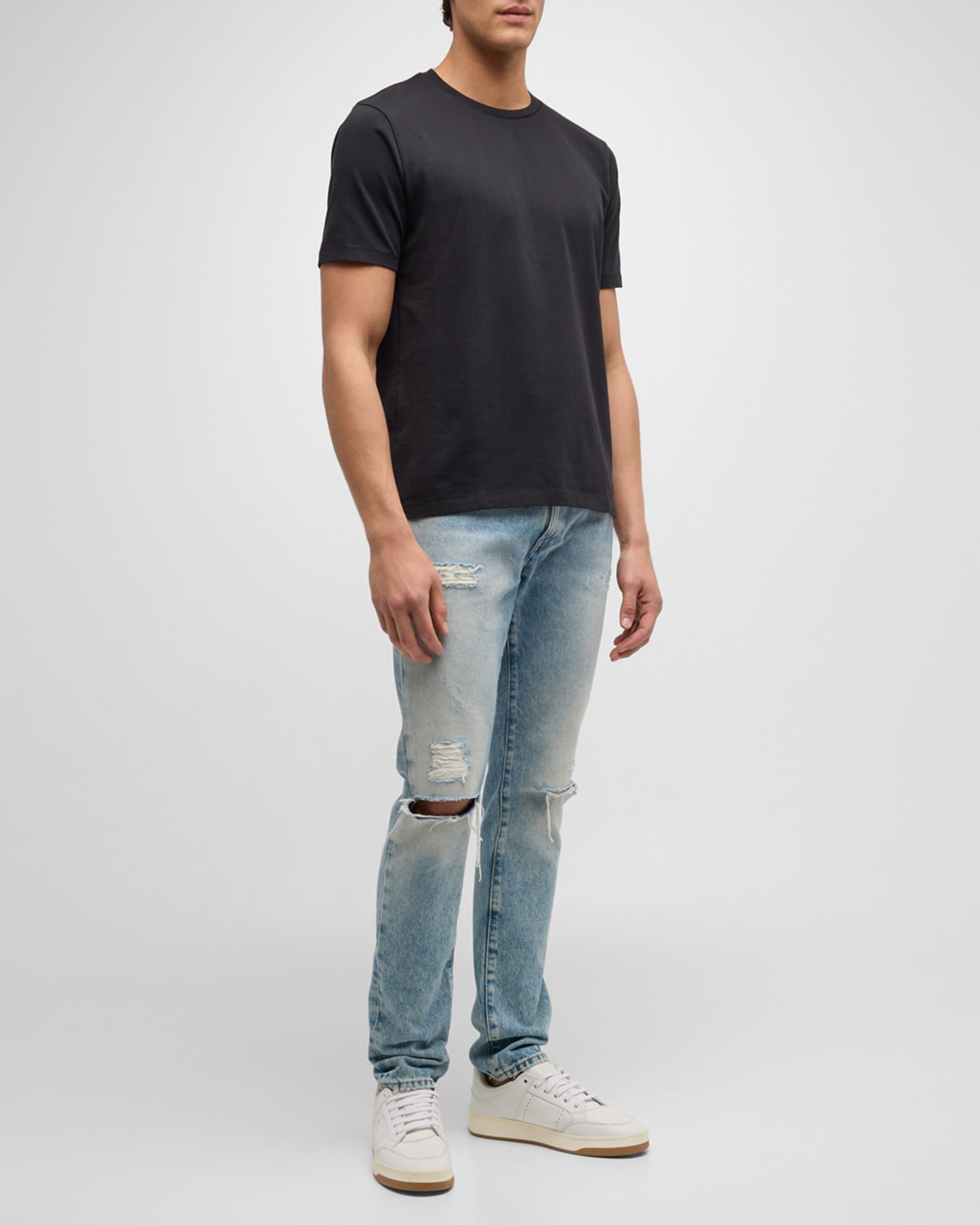 Men's Heavyweight Cotton Crewneck Classic Fit T-Shirt