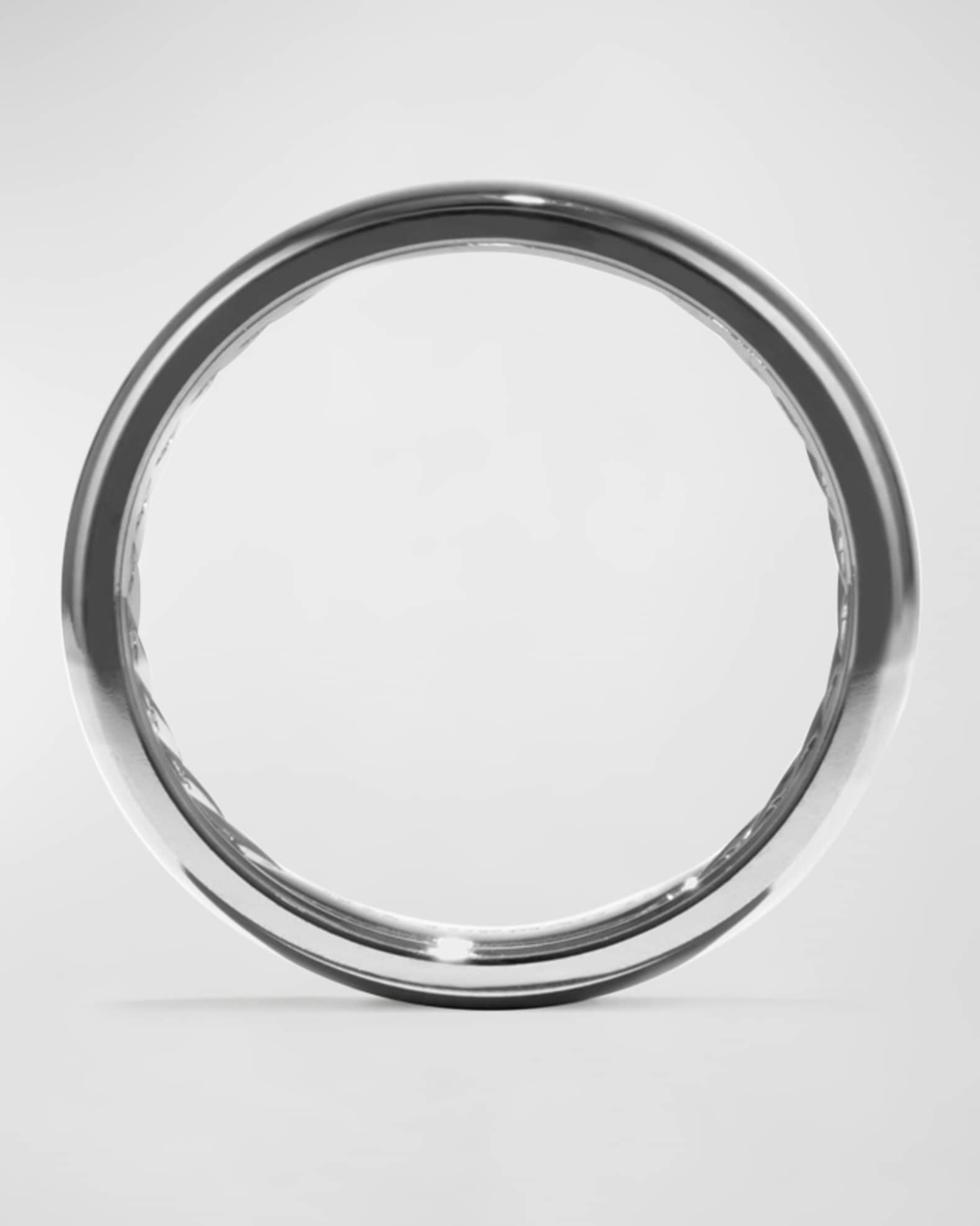 David Yurman Men's DY Classic Band Ring in Titanium, 6mm Neiman Marcus