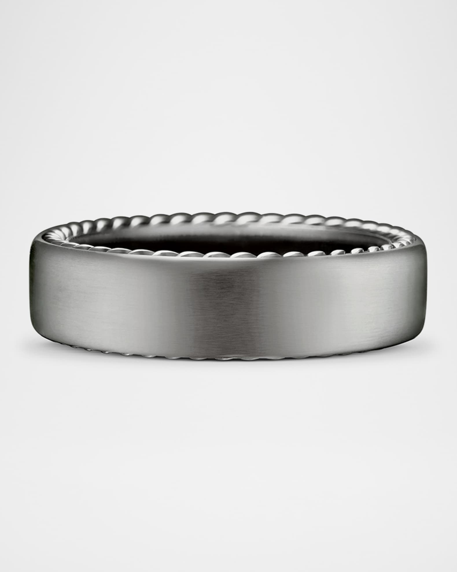 Attractive Louis Vuitton Titanium Stainless Steel Black Ring