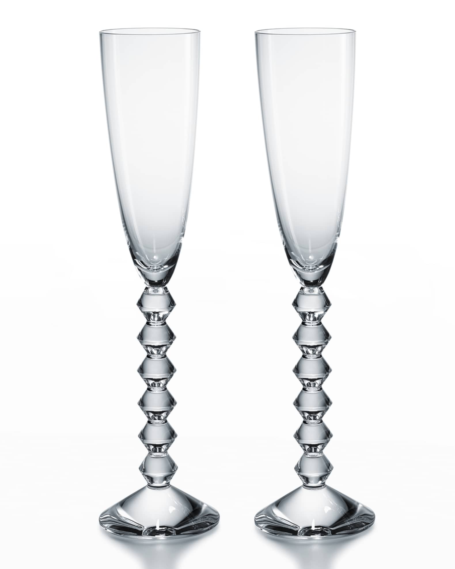Two Vega Flutissimo Champagne Flutes, Clear 1