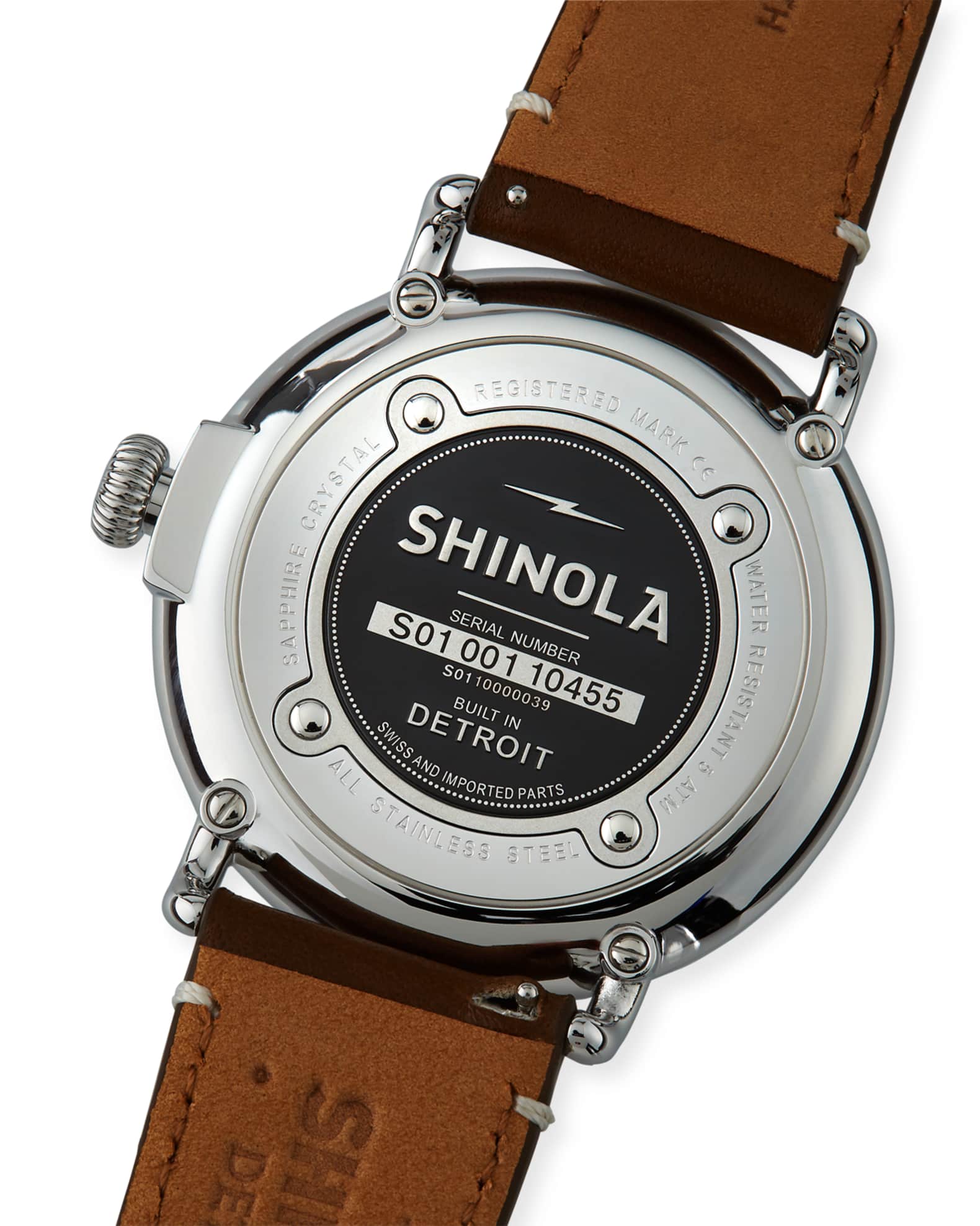 Men's 47mm Runwell Men's Watch, Cream/Dark Brown 1
