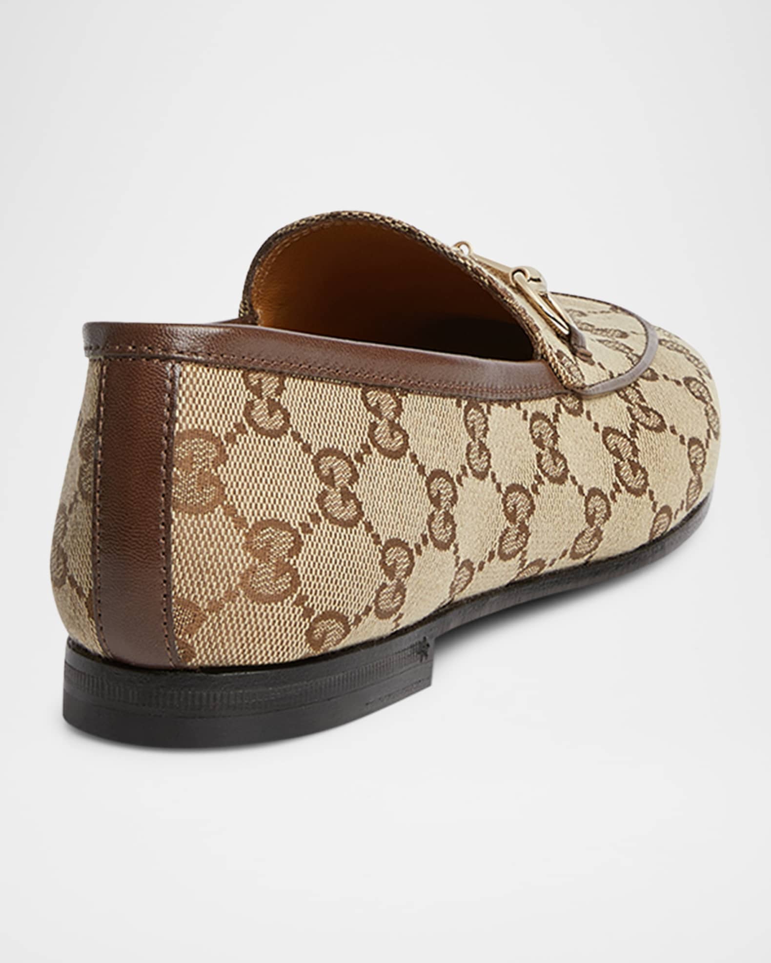 Gucci GG Canvas Flat Loafers | Neiman Marcus