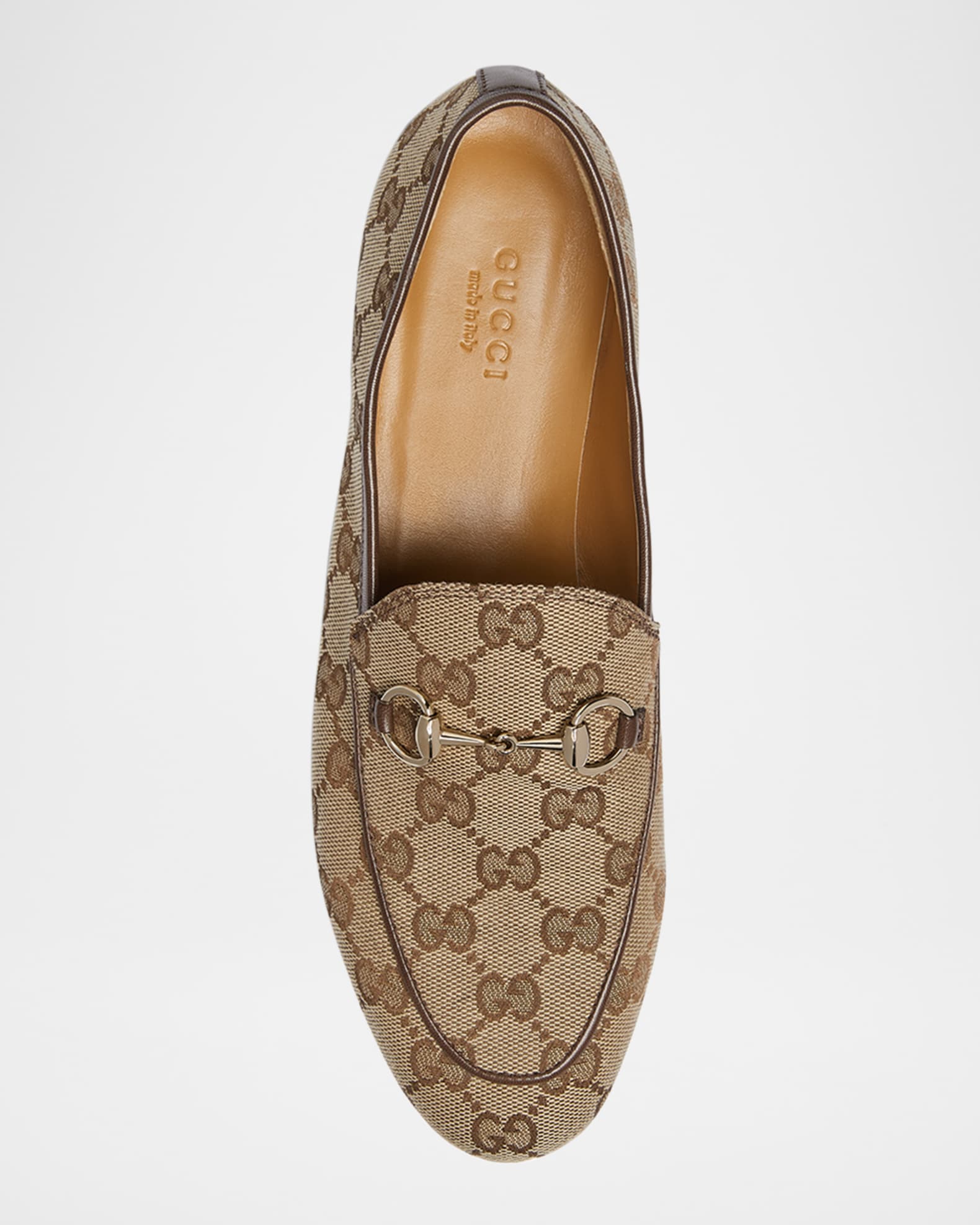 Gucci GG Canvas Flat Loafers | Neiman Marcus