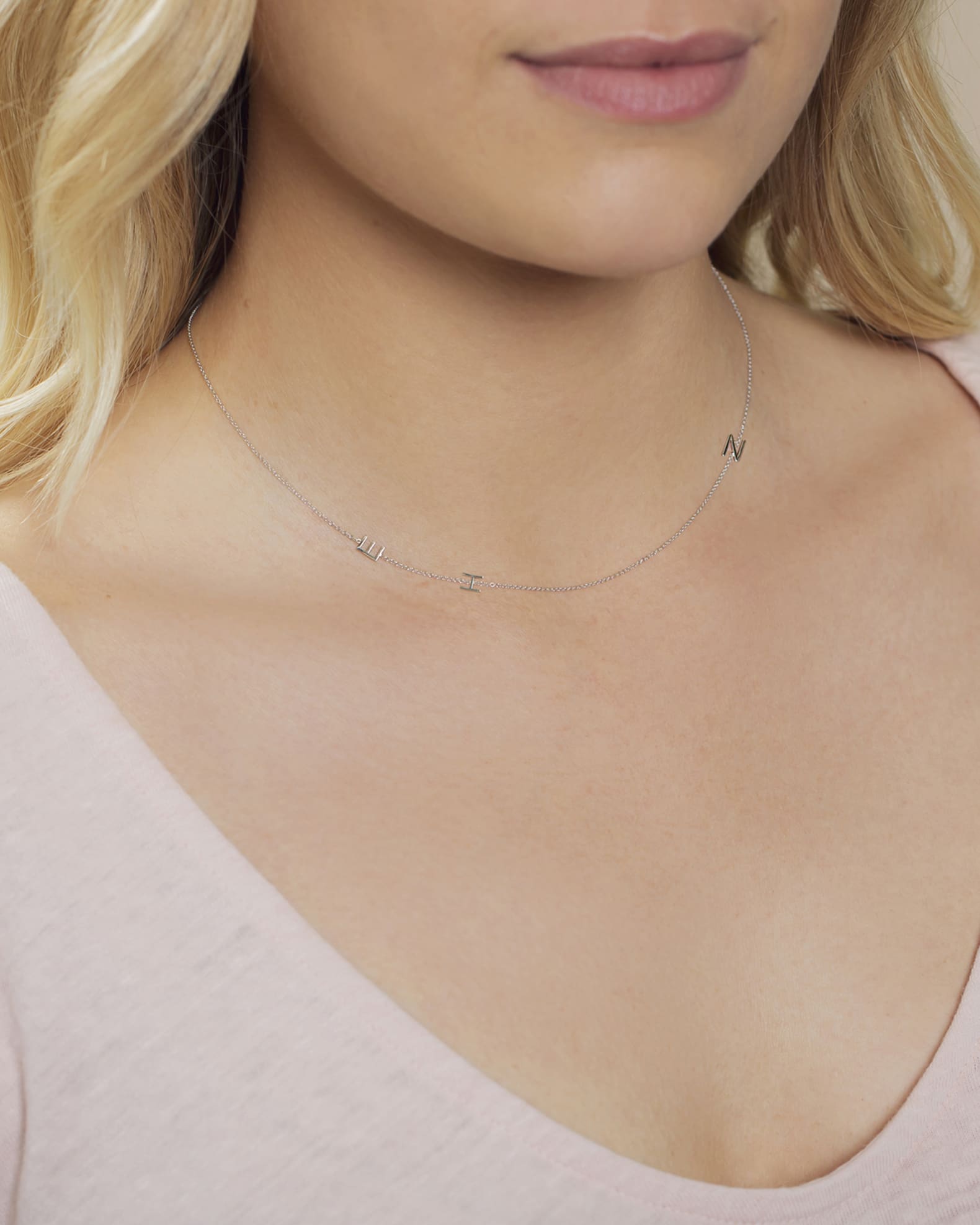 Maya brenner 3 initial necklace clearance