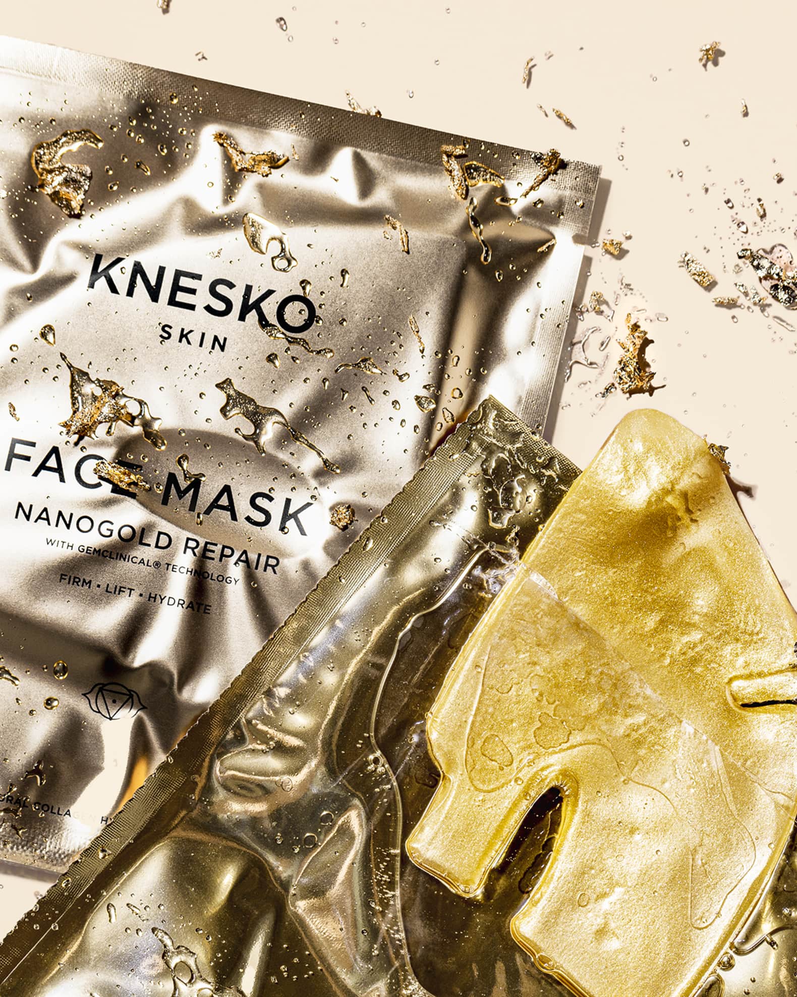 Knesko Skin Nanogold Repair Face Mask (4 Treatments) Neiman Marcus
