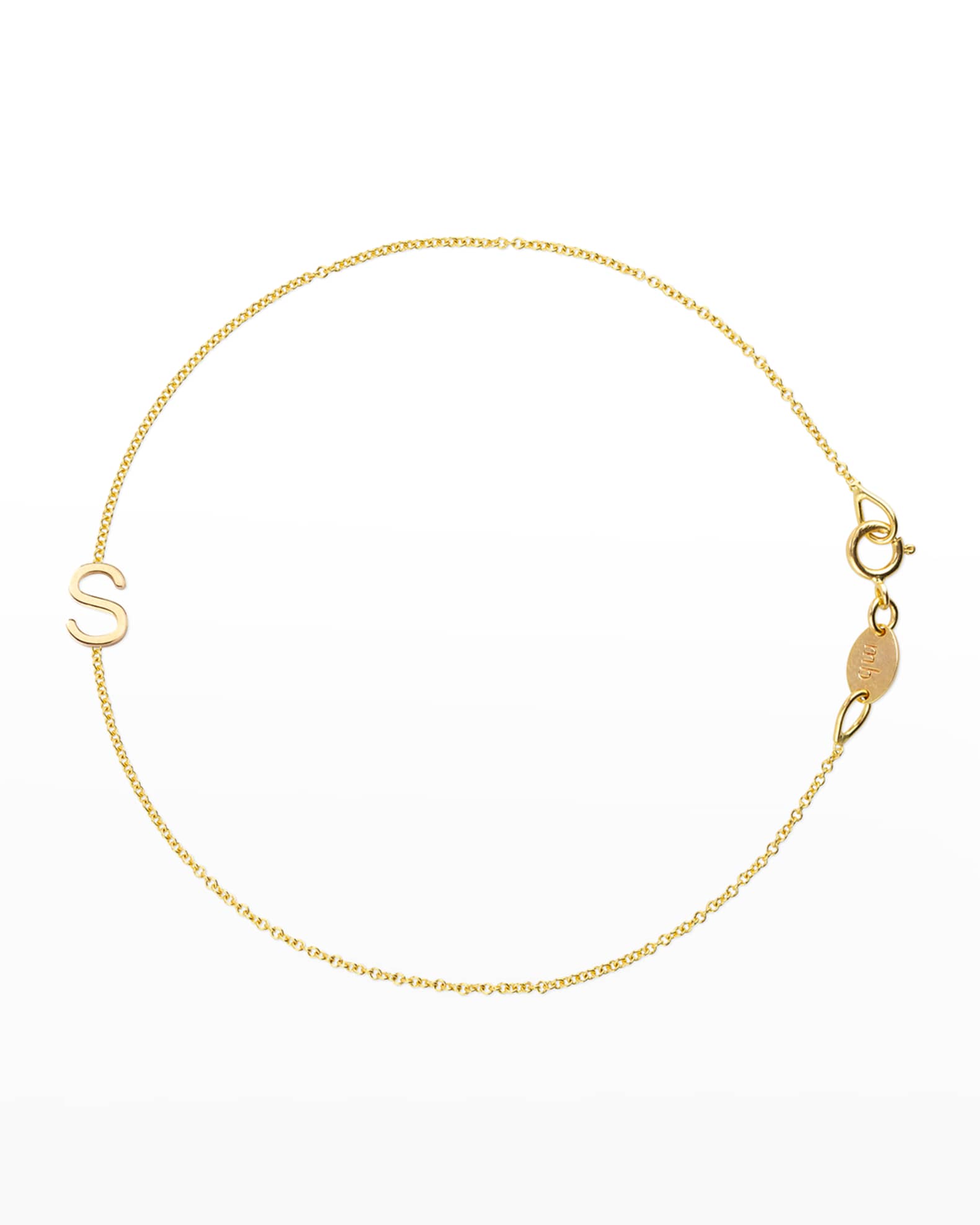 MAYA BRENNER Letter bracelet - n