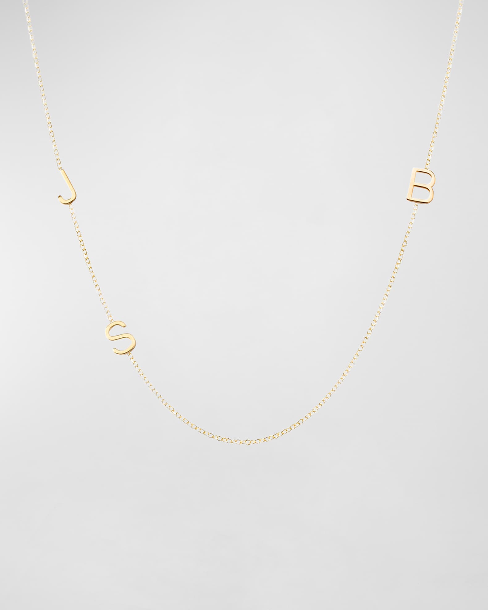 3-Letter Monogram Necklace