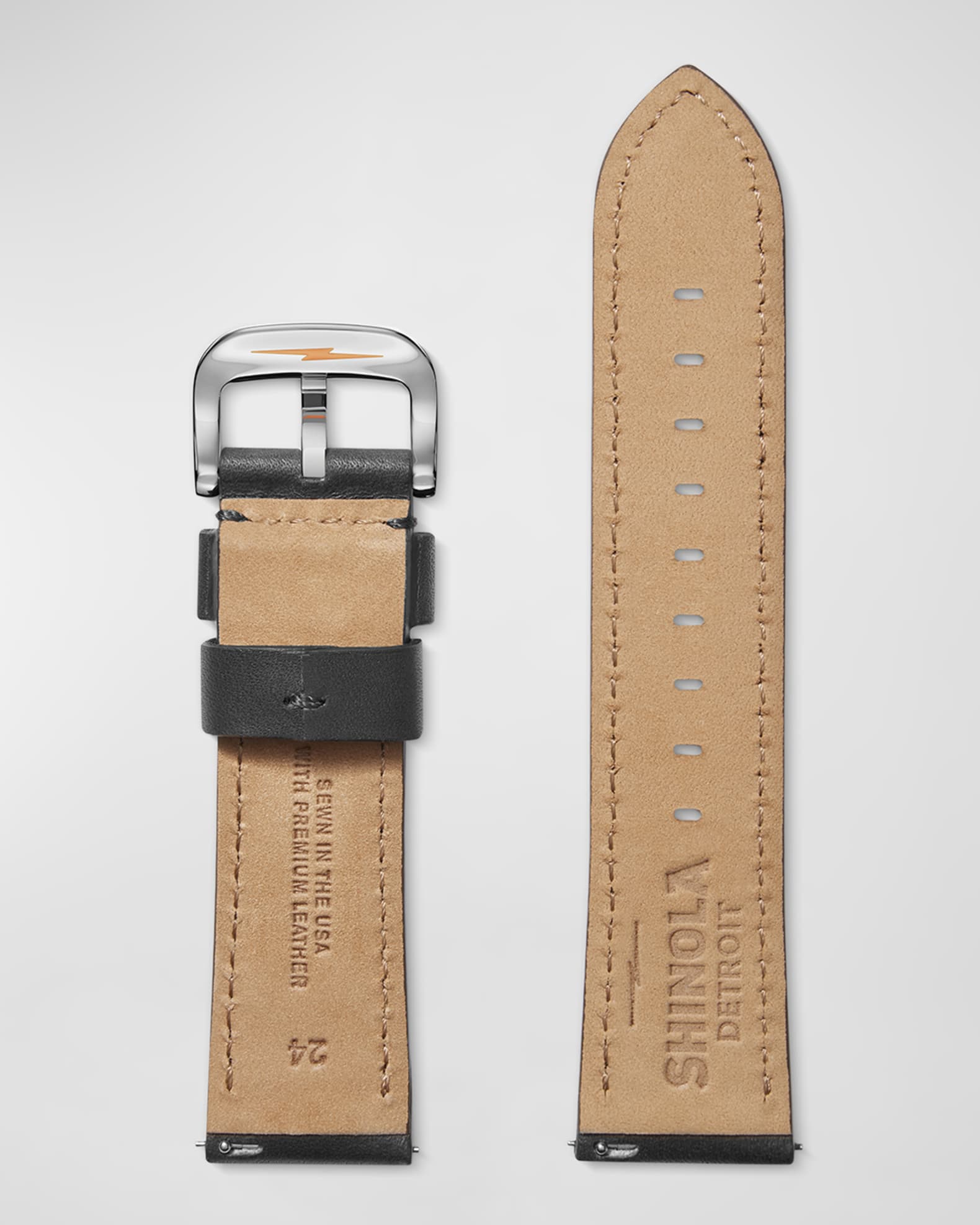 Men's Leather Watch Strap, 24mm 1