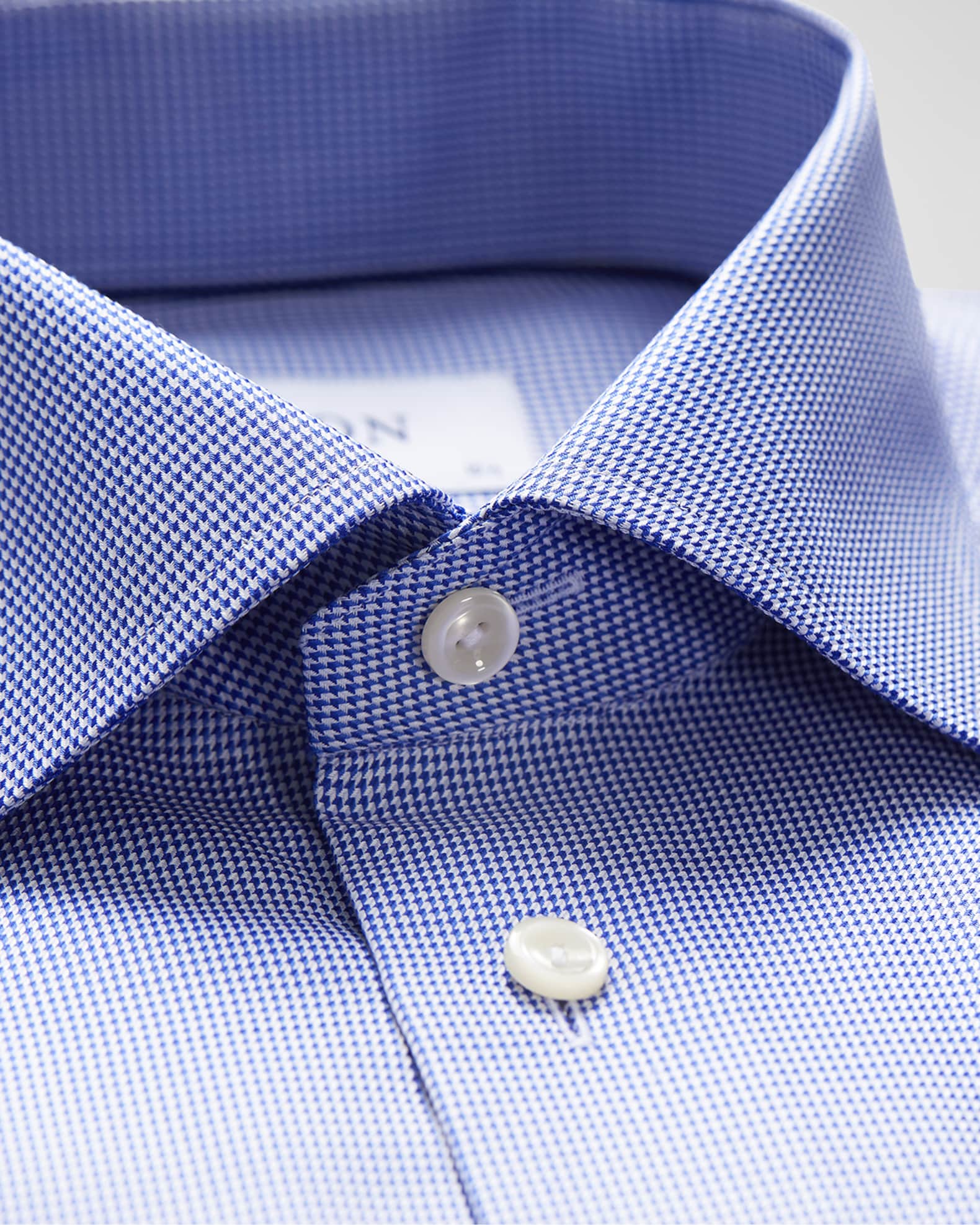 Mens Black Houndstooth Dress Shirt Set with Cuff main image 1