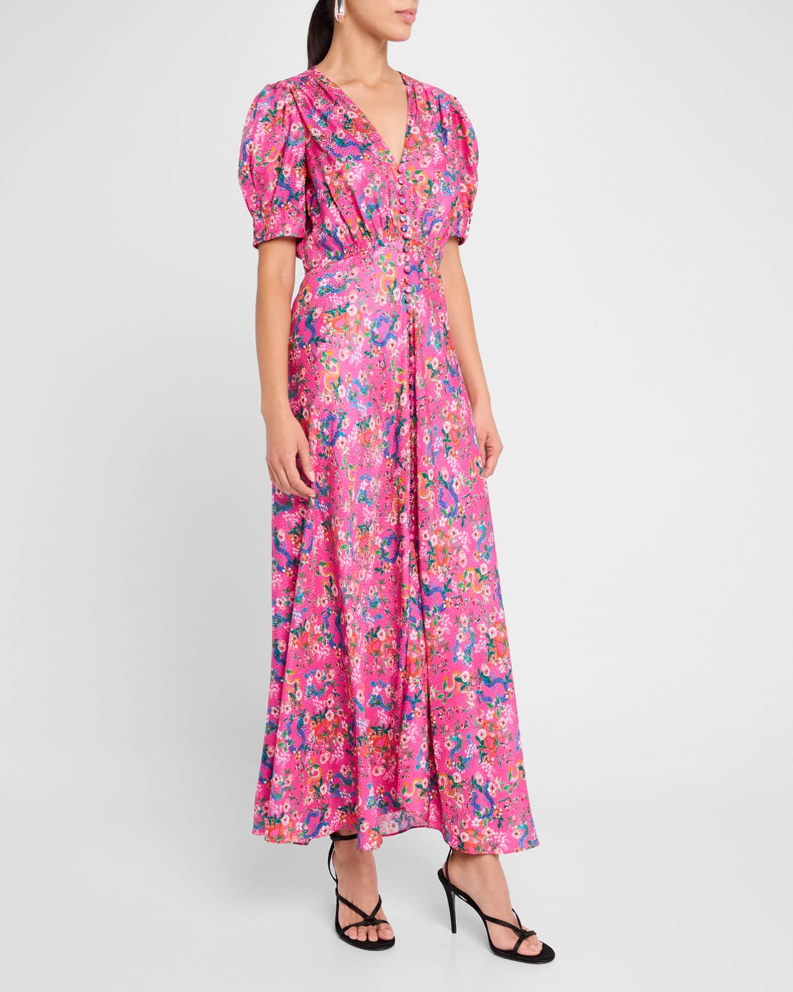 Lea Printed Long Dress 1