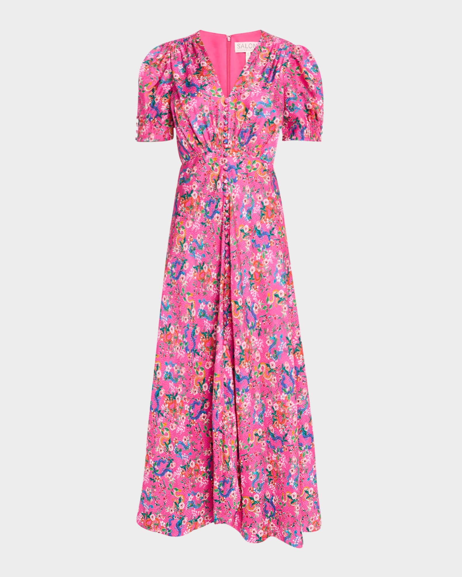 Lea Printed Long Dress 0