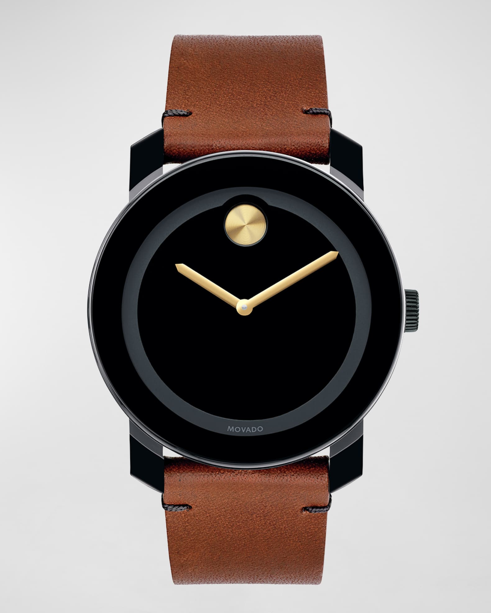 Movado Bold Men's 42mm Large Bold TR90 Watch with Leather Strap