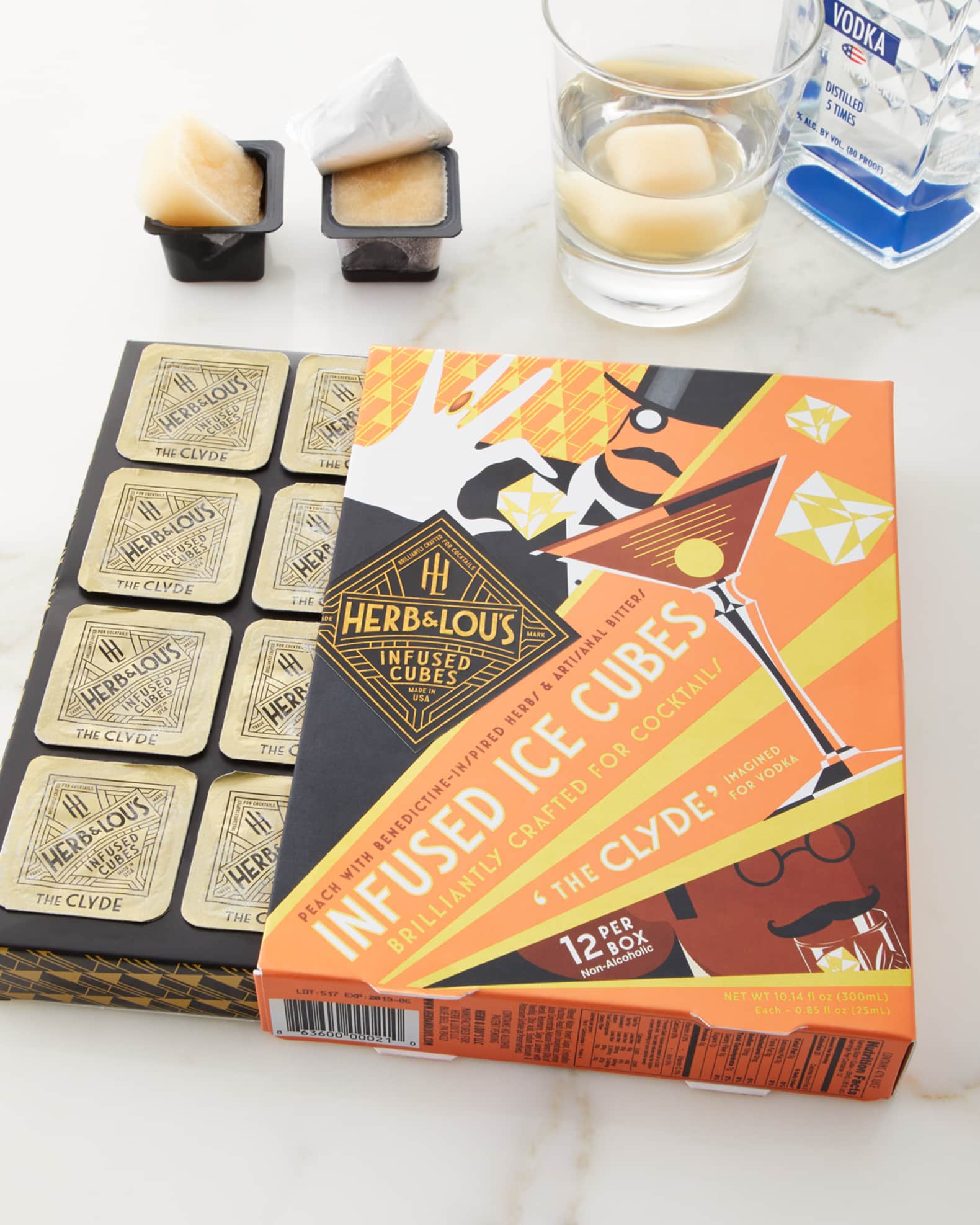 Herb & Lou's Infused Cubes The Clyde Infused Ice Cubes