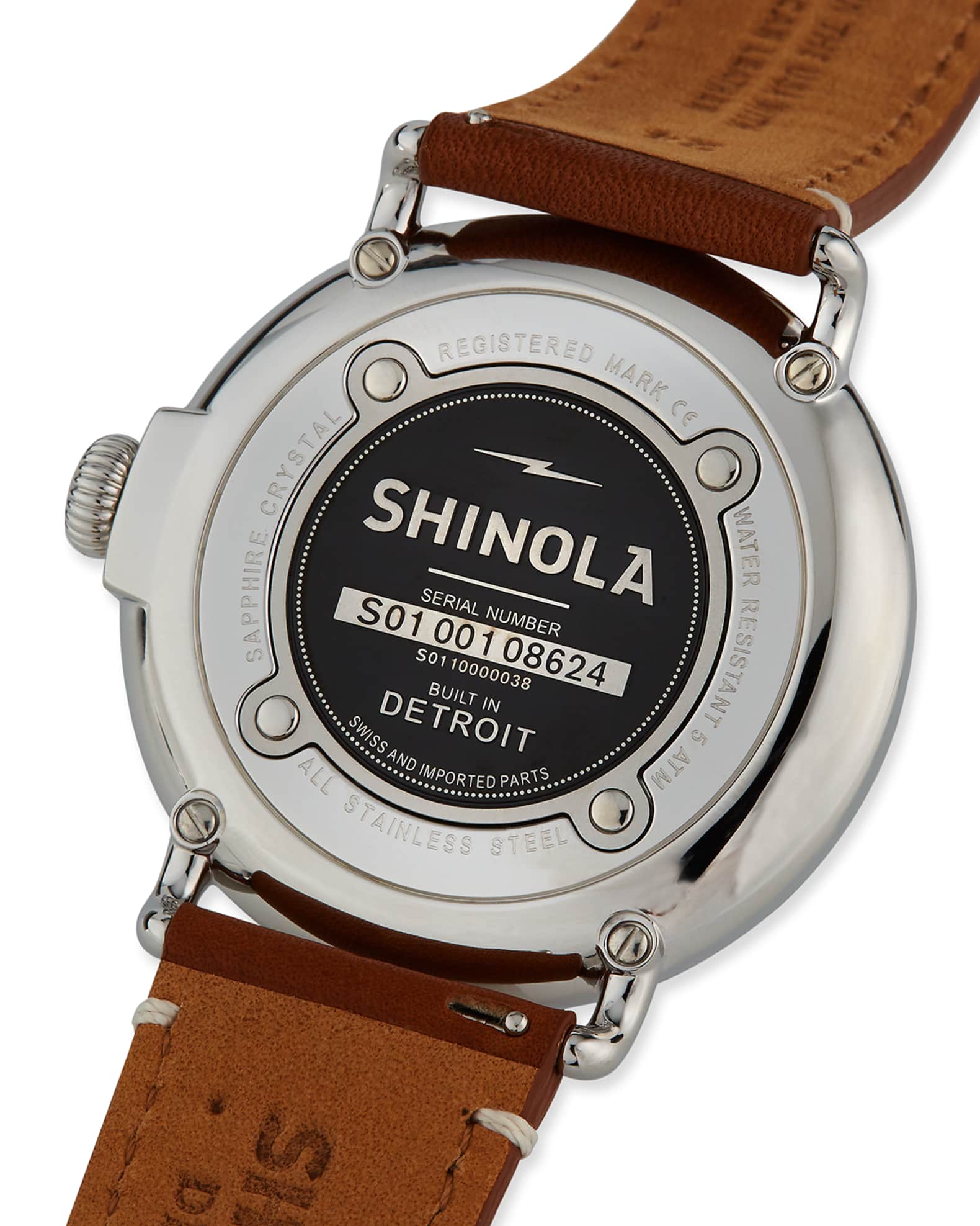 Men's 47mm Runwell Men's Watch, Green/Brown 1