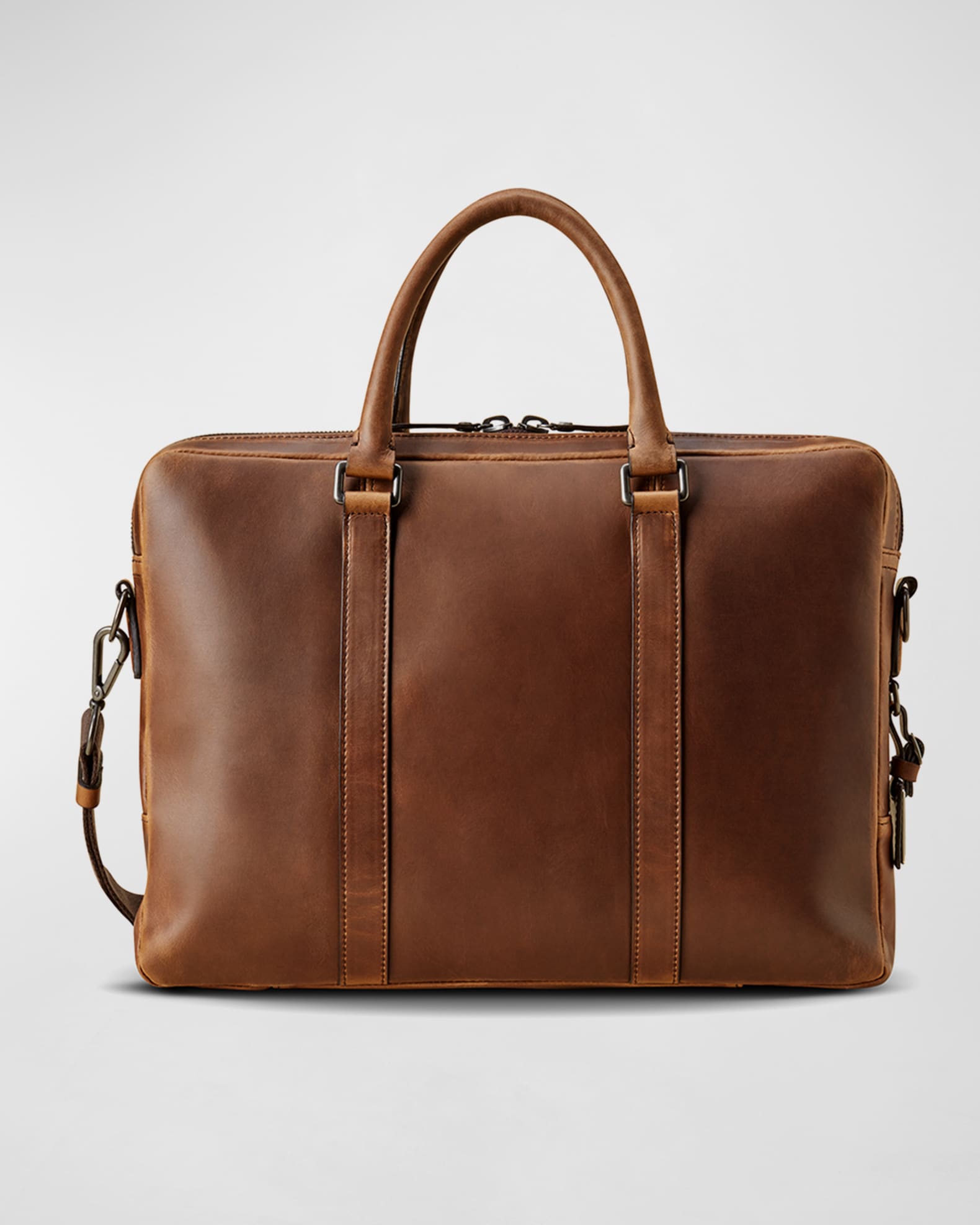 Shinola Men's Navigator Leather Laptop Briefcase | Neiman Marcus