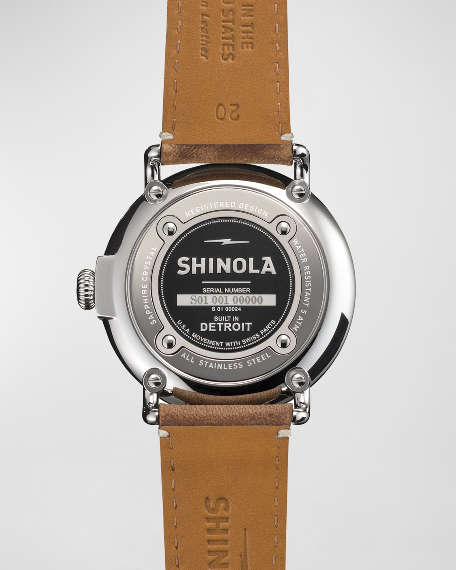 Shinola Men s 41mm Runwell Men s Watch Light Blue Neiman Marcus