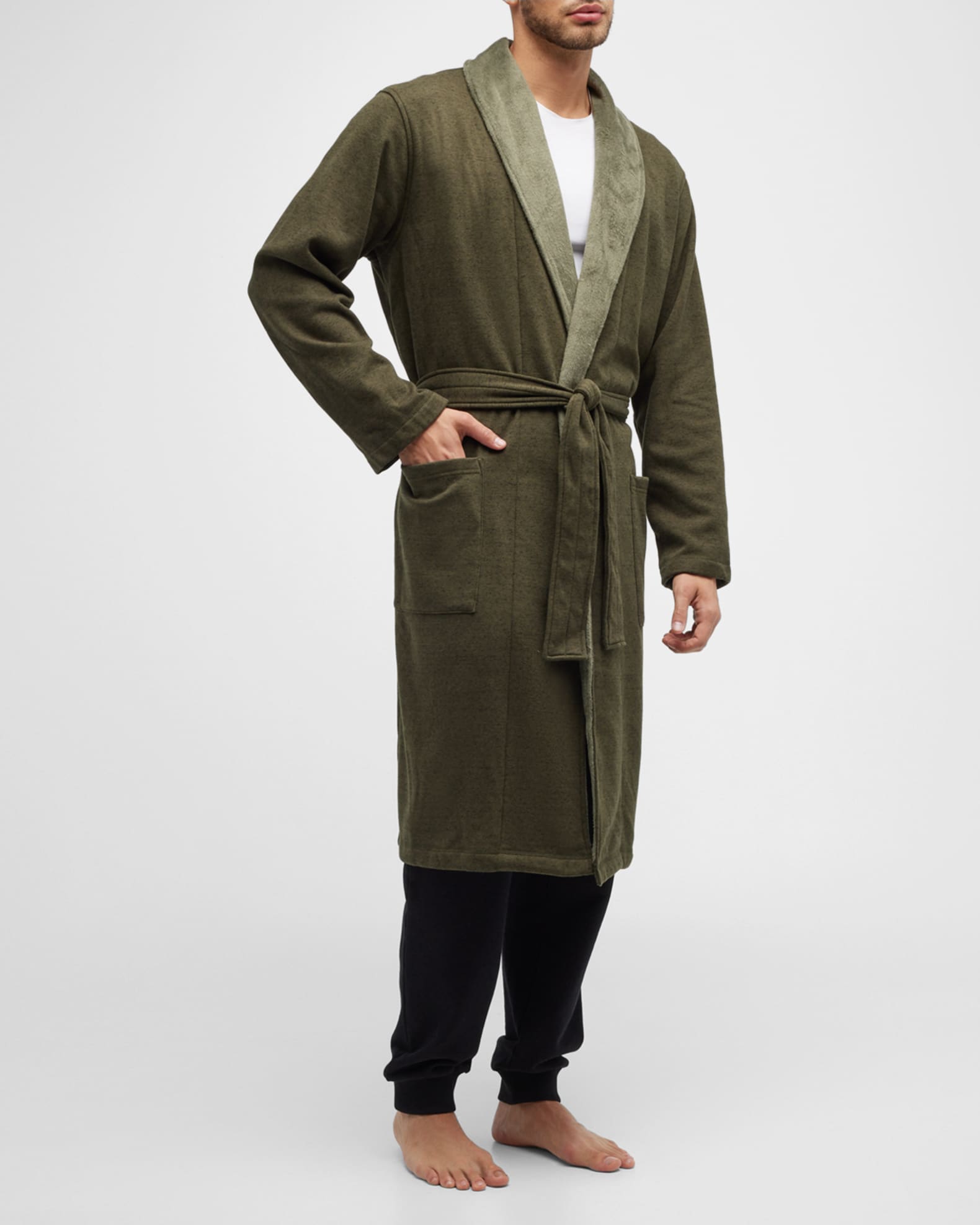 UGG Men's Robinson TwoTone Robe Neiman Marcus