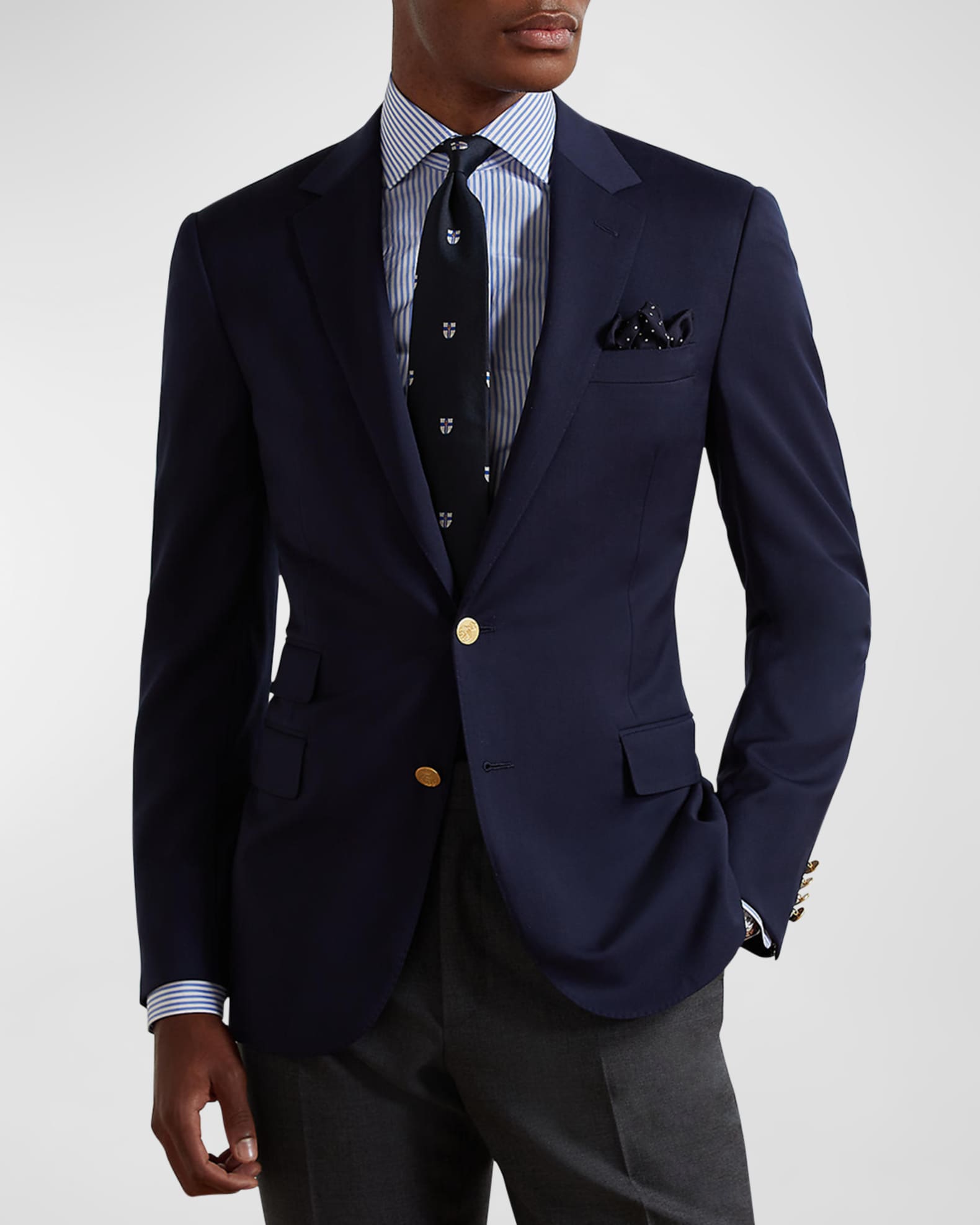 Ralph Lauren Purple Label Men's Gregory Hand-Tailored Wool Serge