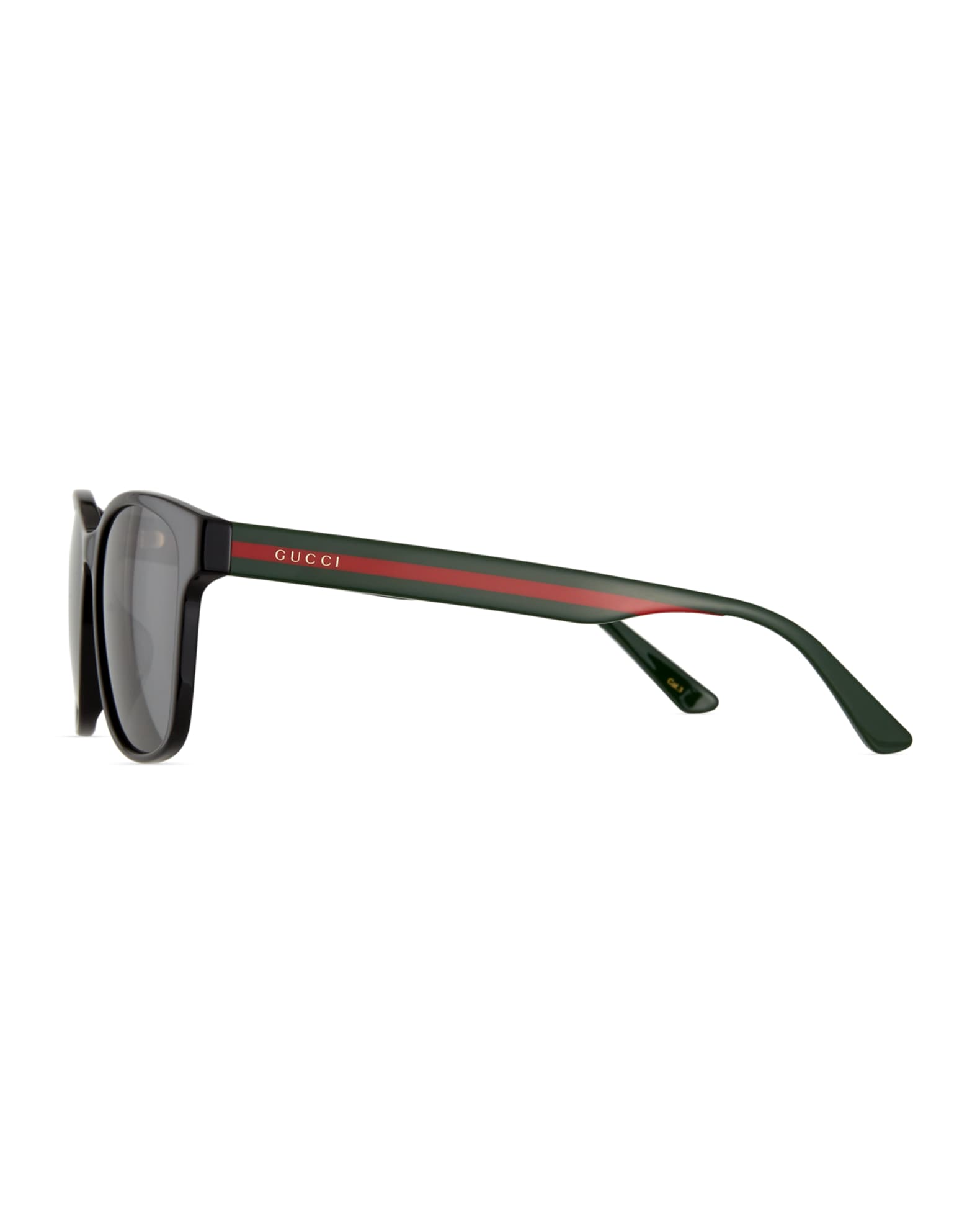 Gucci Men s Square Acetate Sunglasses with Signature Web Neiman