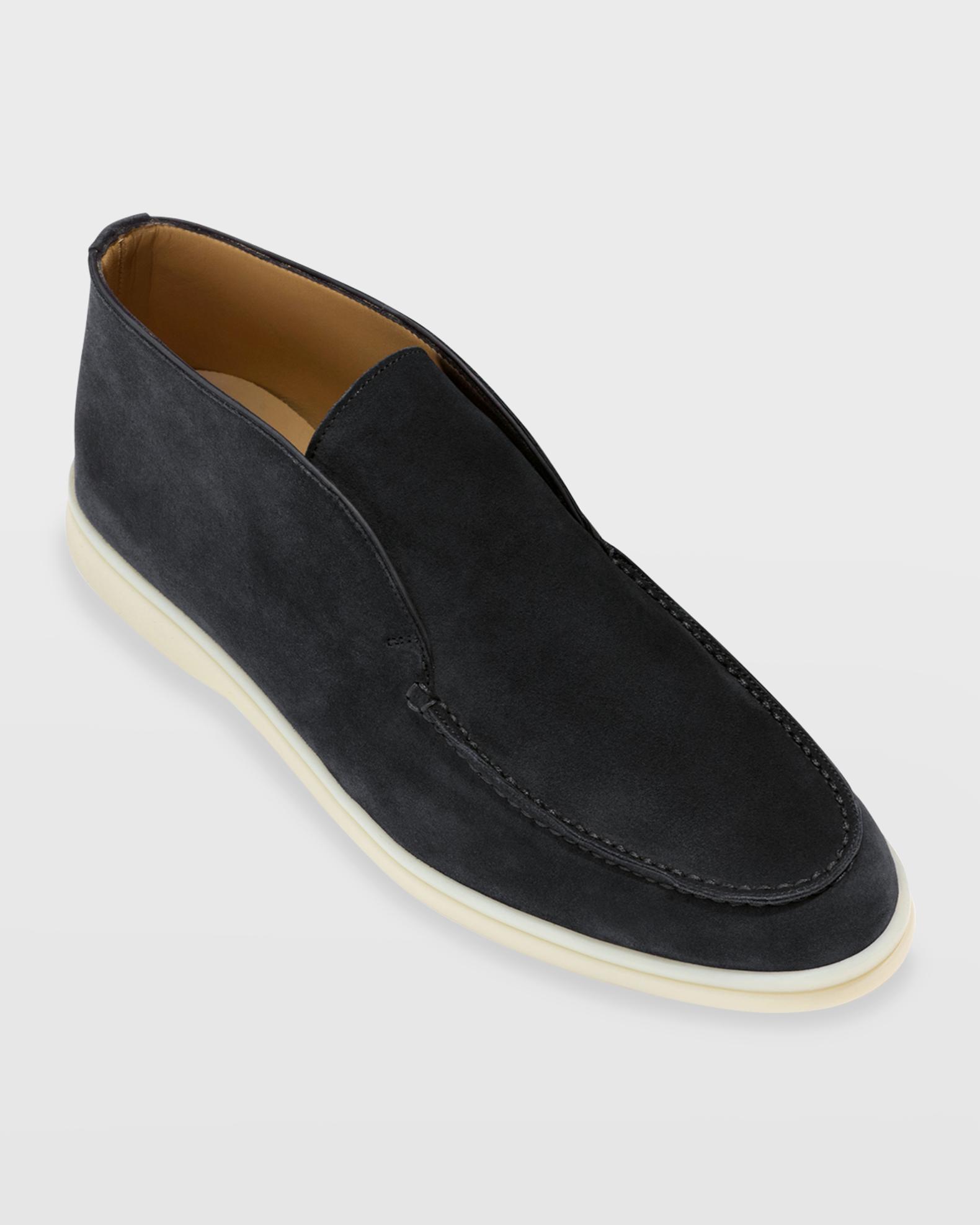 Loro Piana Open Walk Suede Booties | Neiman Marcus