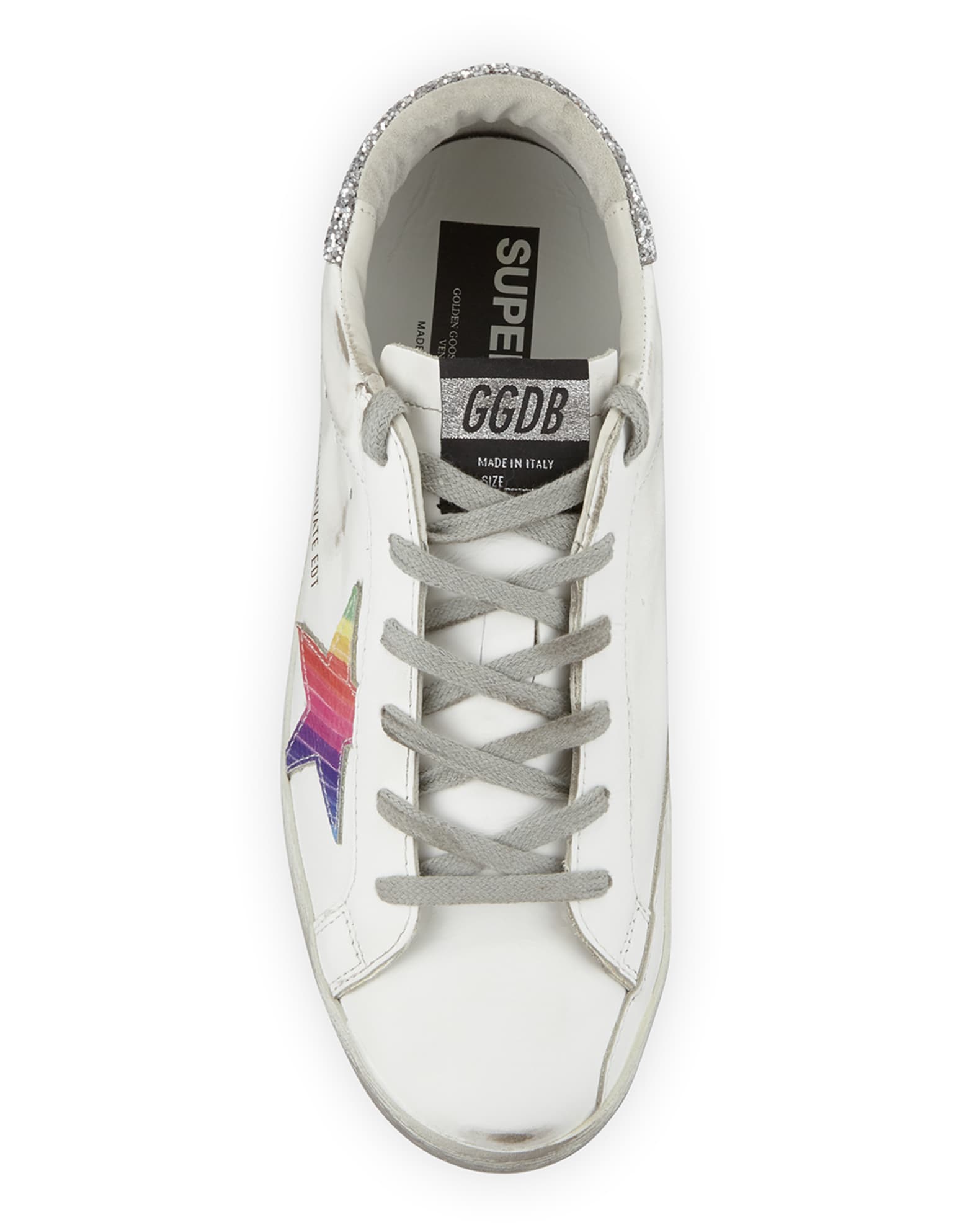 Golden goose rainbow laces clearance