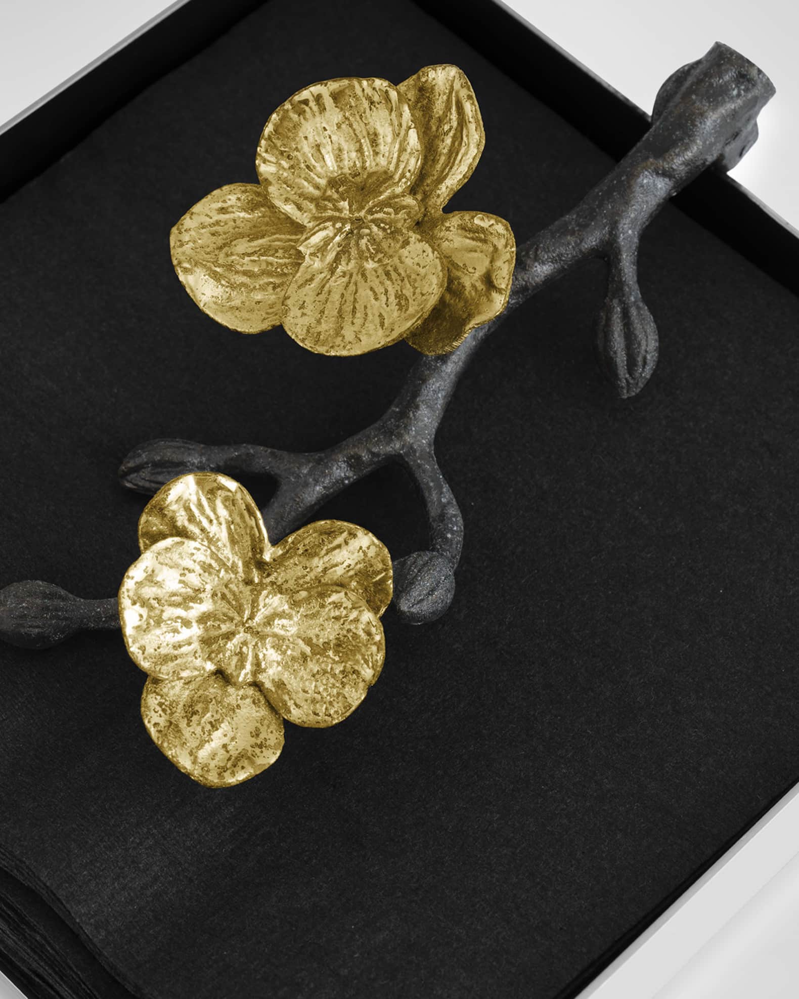 Michael Aram Gold Orchid Cocktail Napkin Holder | Neiman Marcus