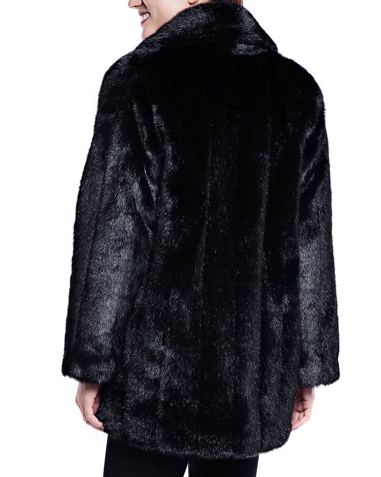 Fabulous Furs Leopard Faux Fur Shawl Jacket | Neiman Marcus