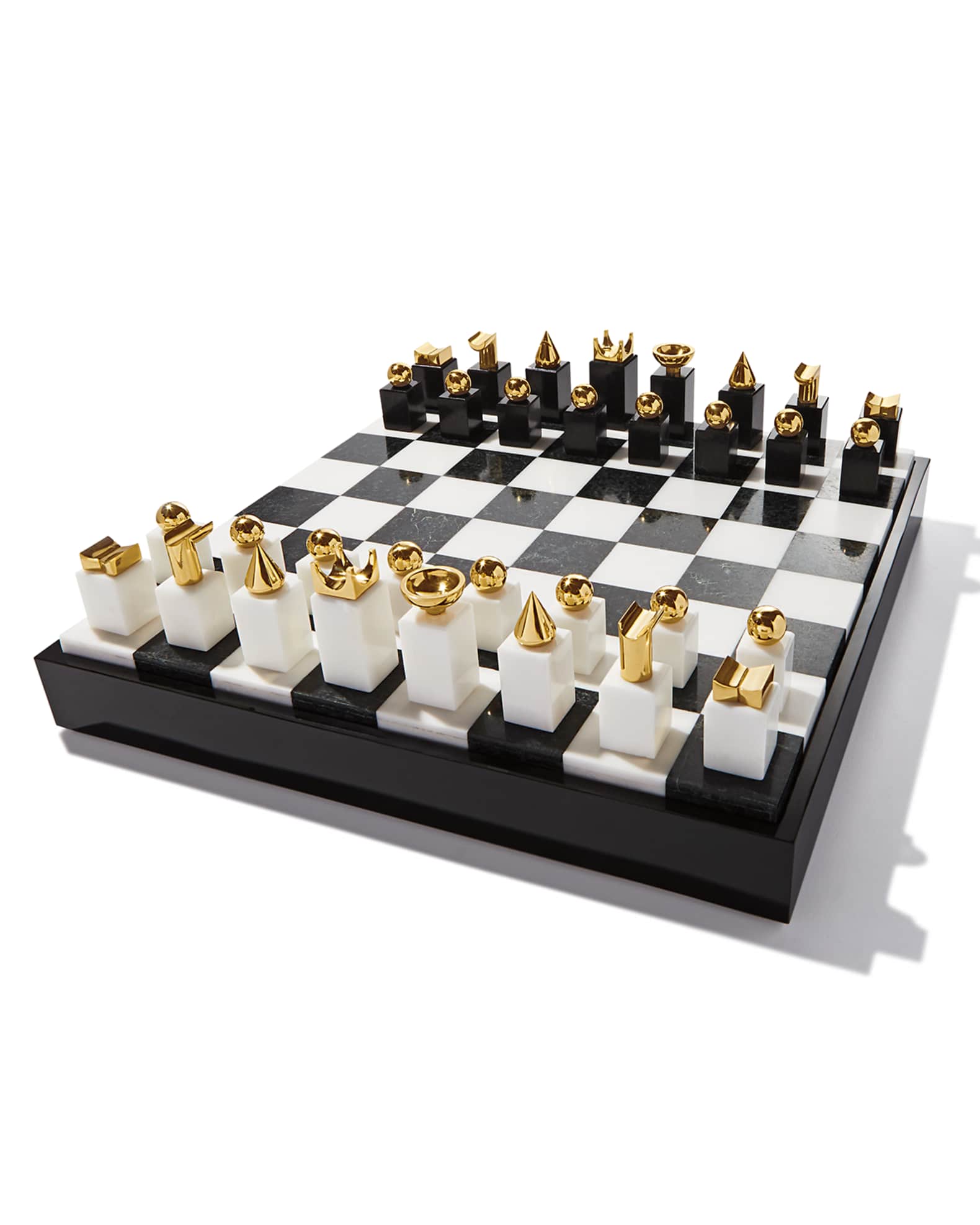 L'Objet 24kt Gold Stone Chess Set - Farfetch