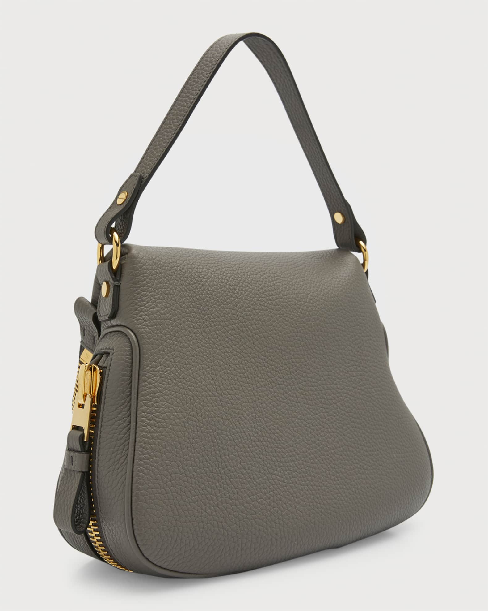TOM FORD Jennifer Medium Double Strap Bag in Grained Leather Neiman Marcus