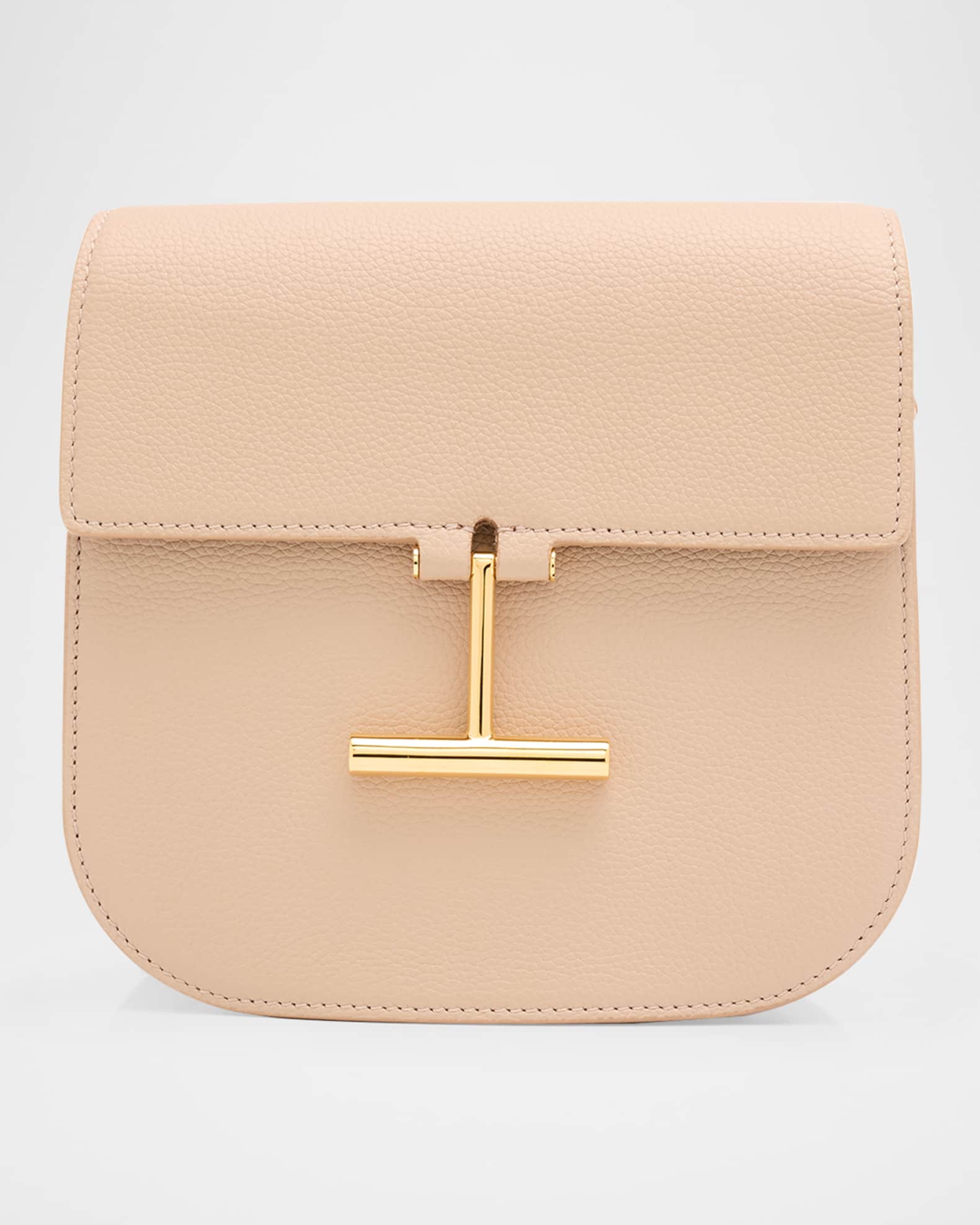 Tara Mini Crossbody in Grained Leather with Leather Strap 0