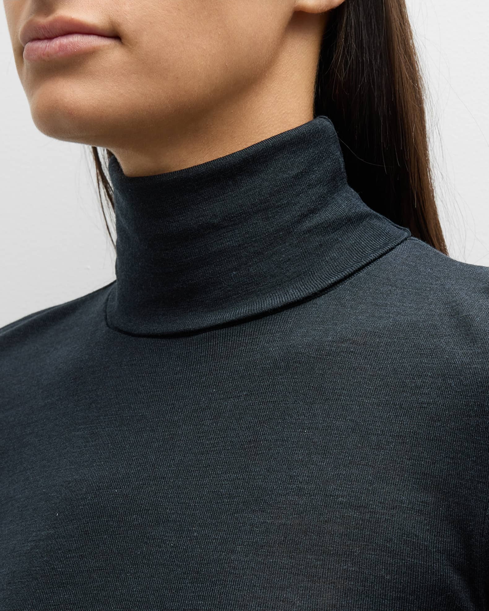 Turtleneck top WOOLEN SILK