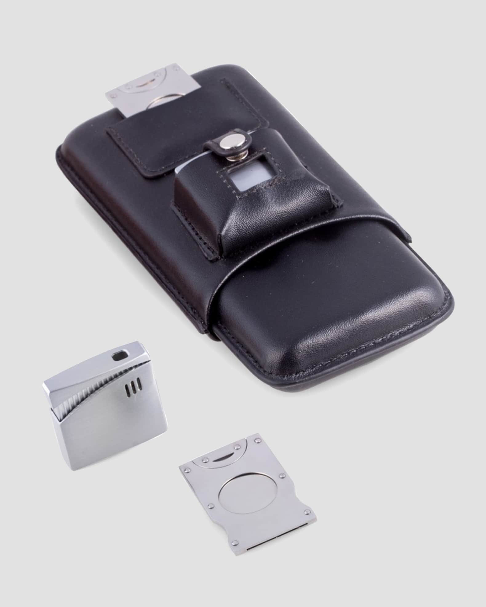 Cigar Accessory Set with Leather Case 0