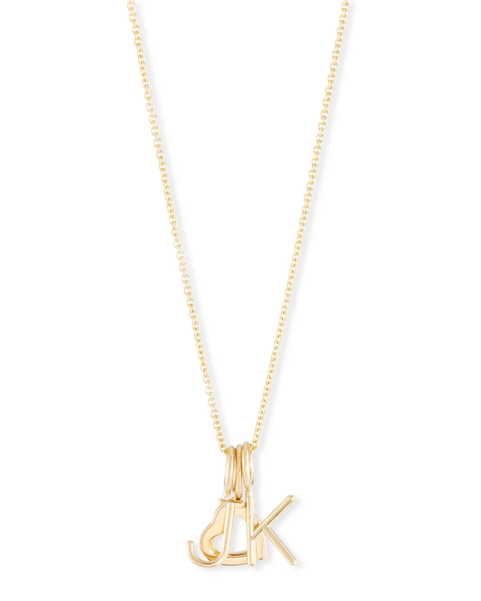 Ak letter pendant outlet