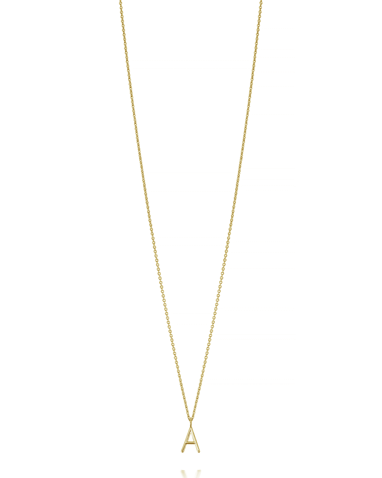 Mini Amelia 14K Gold Initial Pendant Necklace 0