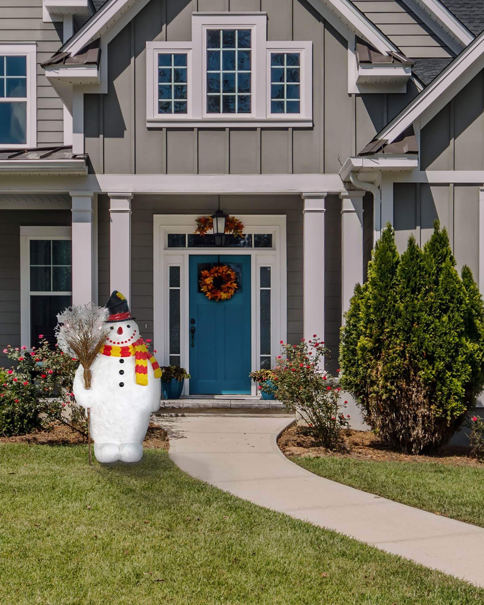 Live Form Snowman Outdoor Christmas Decoration | Neiman Marcus