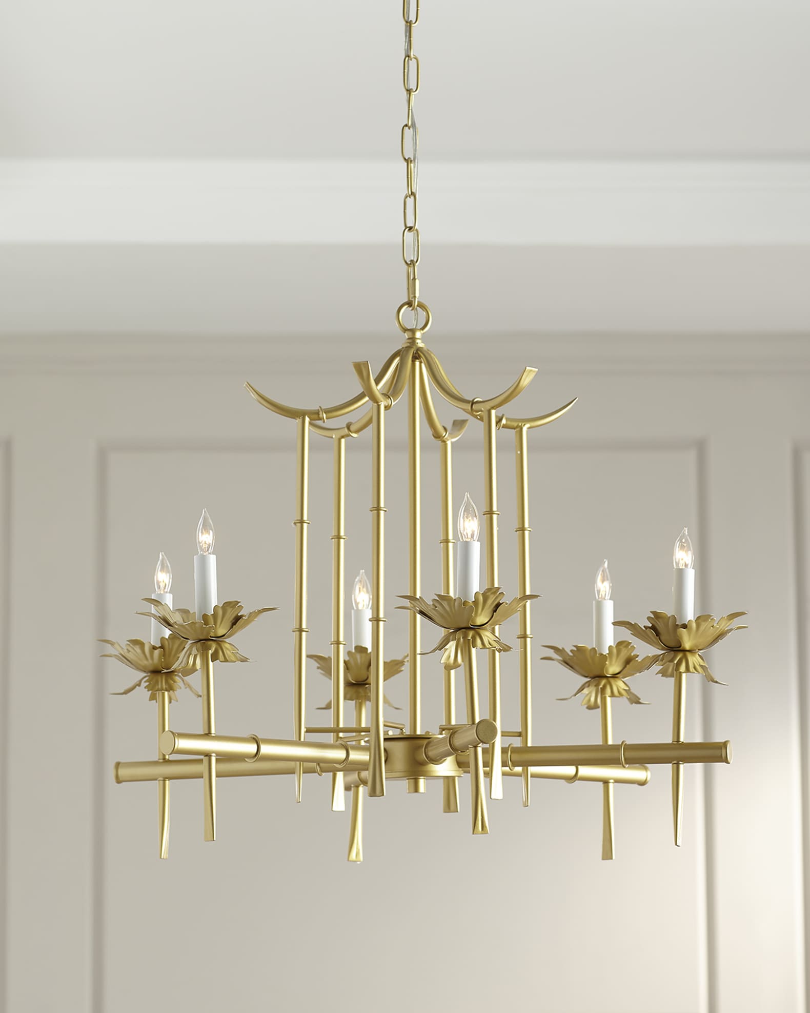 Bamboo sale pagoda chandelier